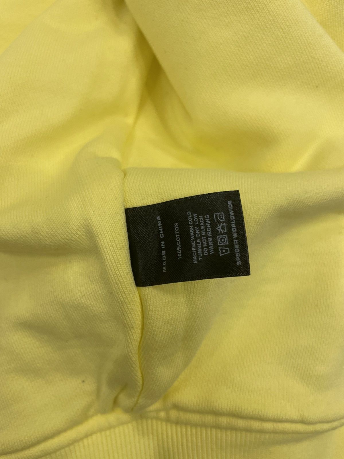 Sp5der Spider Five Star Zip Hooded Sweatshirt Yellow Size US XL / EU 56 / 4 - 4 Thumbnail