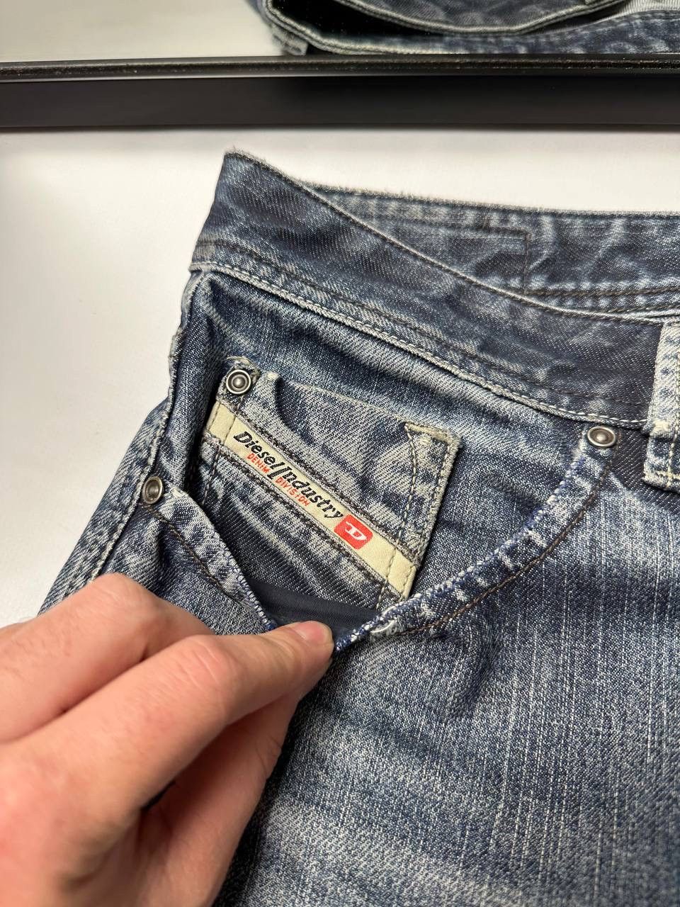 Diesel Vintage 90s Diesel Washed Japan Wide Jean Size US 33 - 9 Thumbnail
