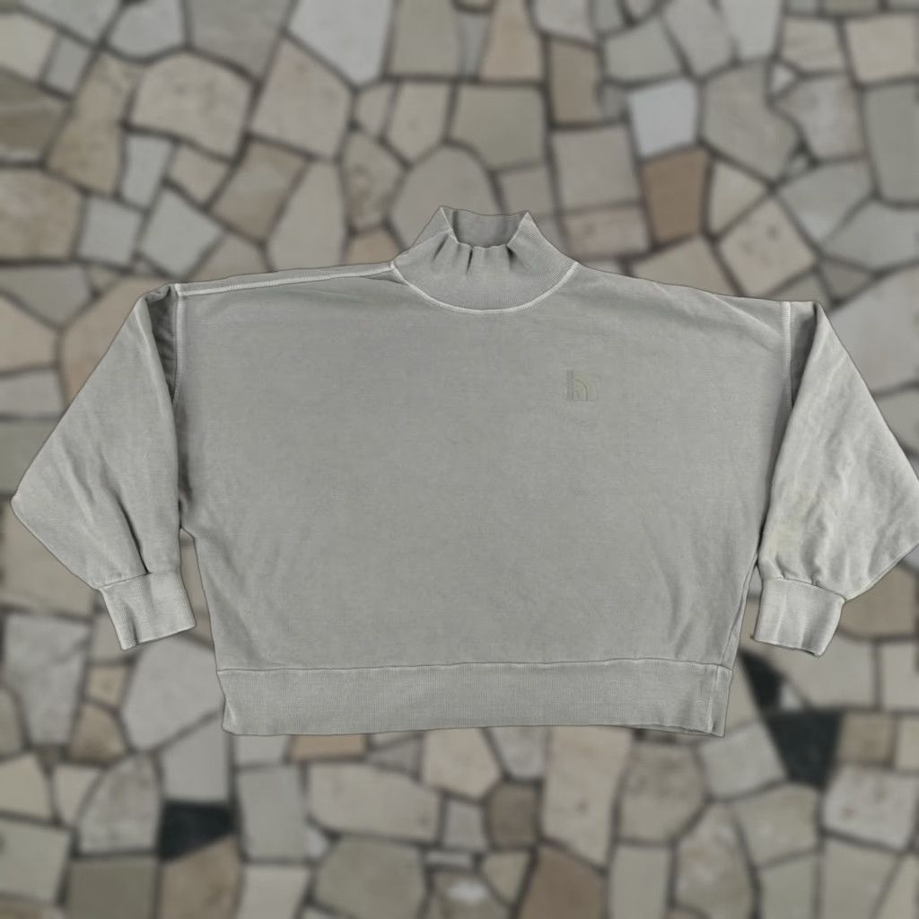 The North Face The North Face Shirt Womens L Gray Turtleneck Pullover Oversized Knit Sweatshirt Size L / US 10 / IT 46 - 1 Thumbnail