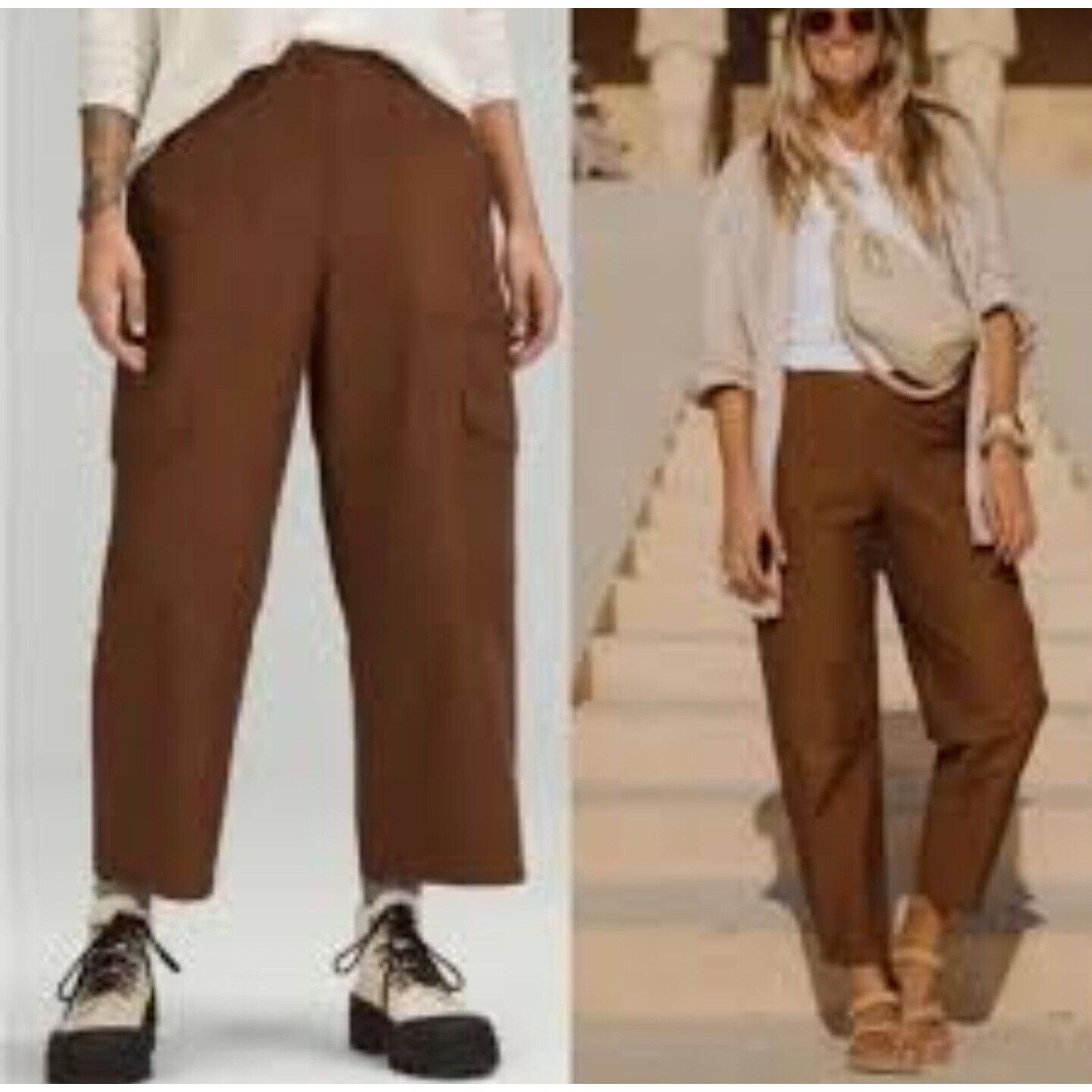 Lululemon Lululemon Light Utilitech Cargo Pocket High Rise Pants Brown Size 26" / US 2 / IT 38 - 1 Thumbnail
