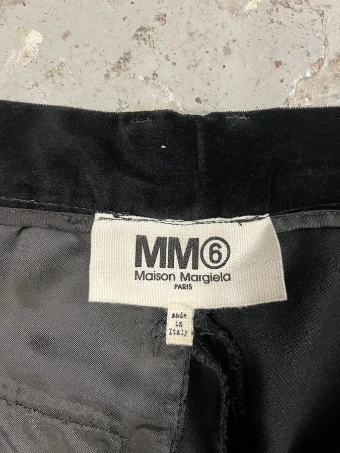 Maison Margiela × Vintage Maison Margiela MM6 Velvet Distressed Lines Pants Size 26" / US 2 / IT 38 - 10 Thumbnail