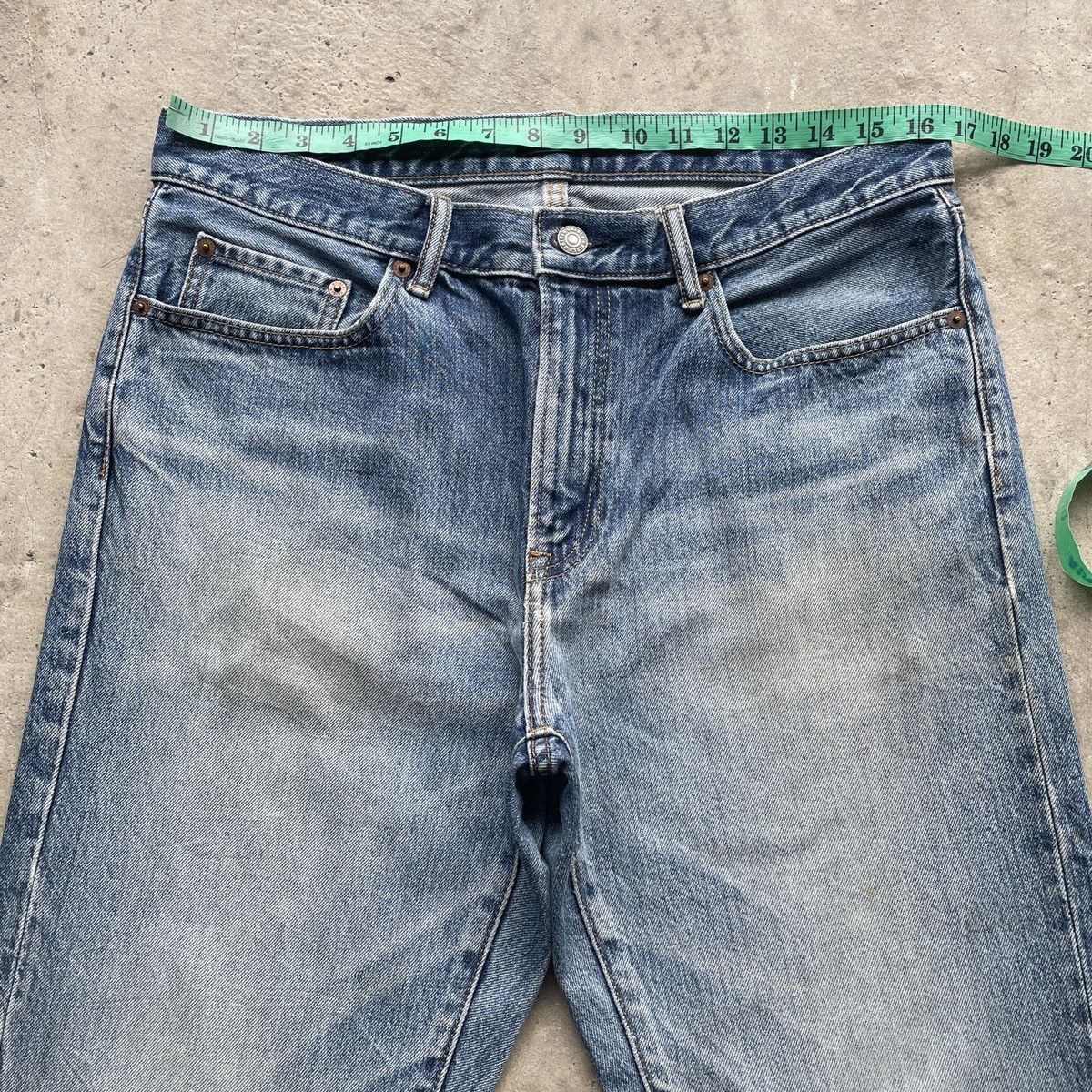 Japanese Brand W33 Vintage Japanese Distressed StoneWash Jeans Faded Pants Size US 33 - 5 Thumbnail