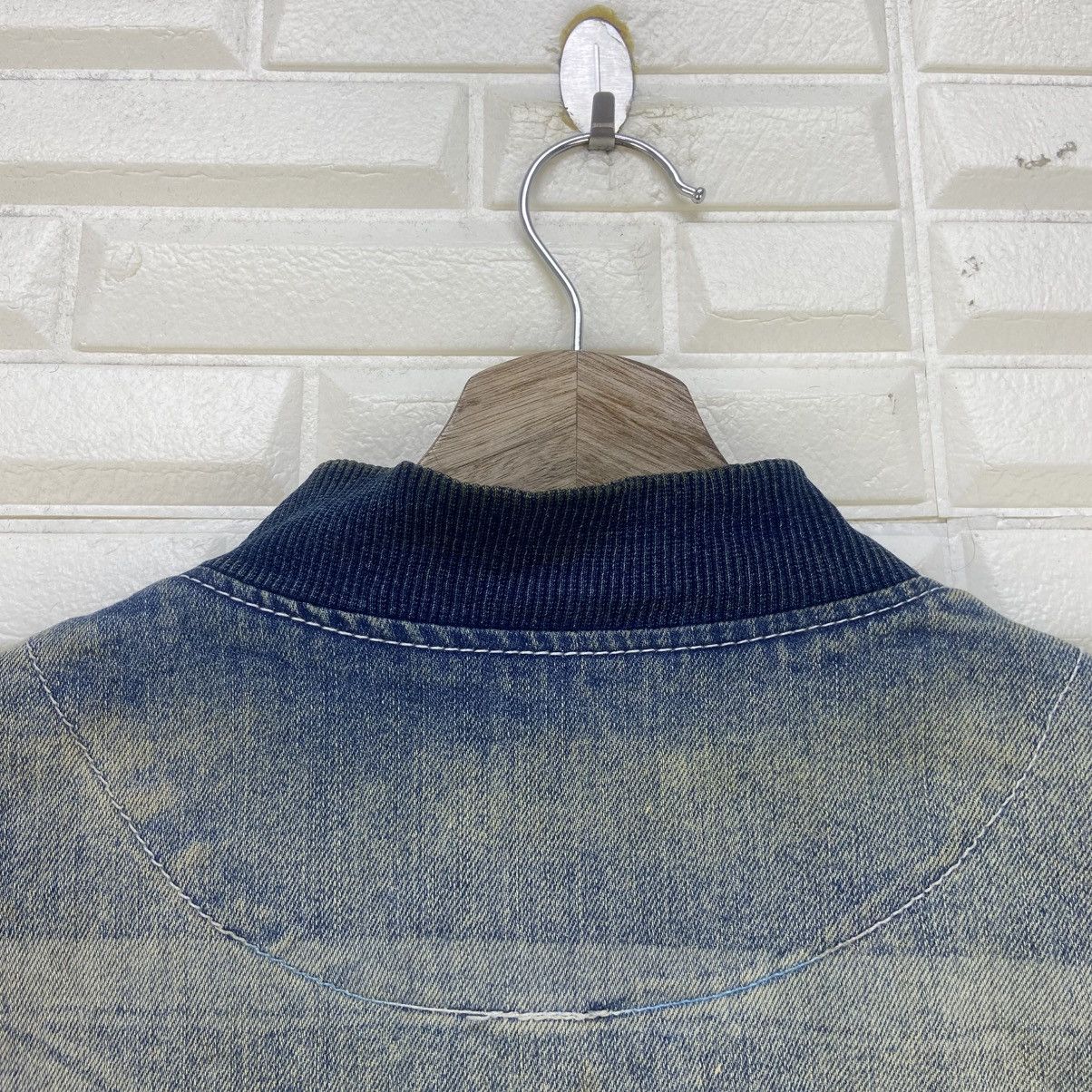Japanese Brand Blue Story Street Fashion Native Soft Denim Bomber Style Size US S / EU 44-46 / 1 - 19 Thumbnail