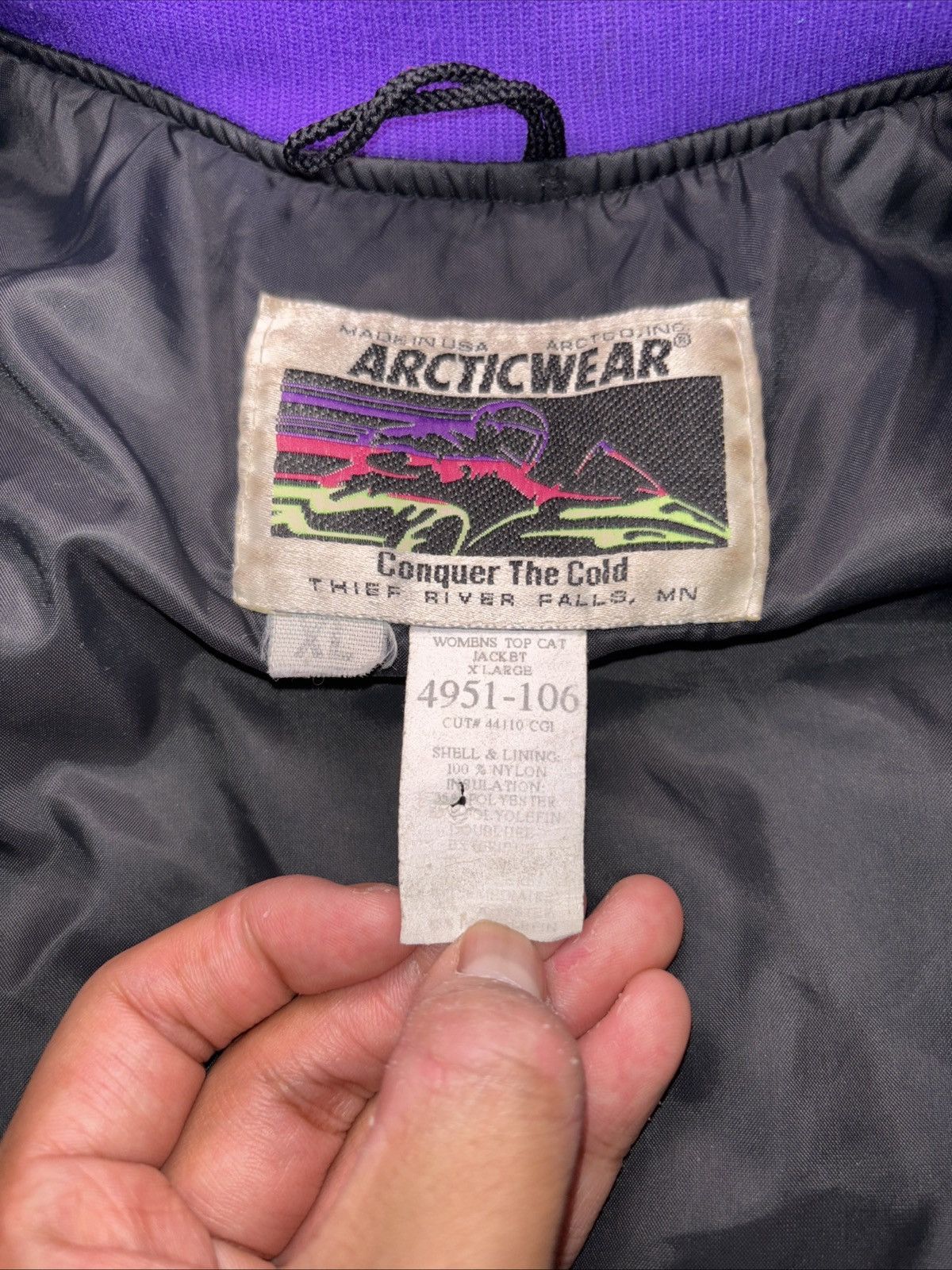 Vintage Vintage Arctic Cat Women Snowmobile Jacket Sz XL Made In USA Size XL / US 12-14 / IT 48-50 - 6 Thumbnail