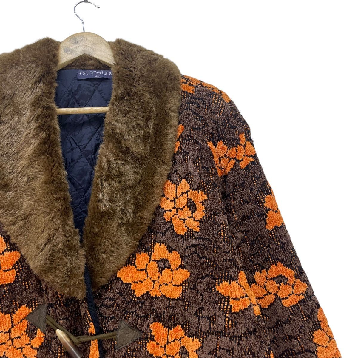Designer × Japanese Brand L Vintage Japanese Brand Donna Uno Fullprint Astrakhan Colla Size M / US 6-8 / IT 42-44 - 4 Thumbnail