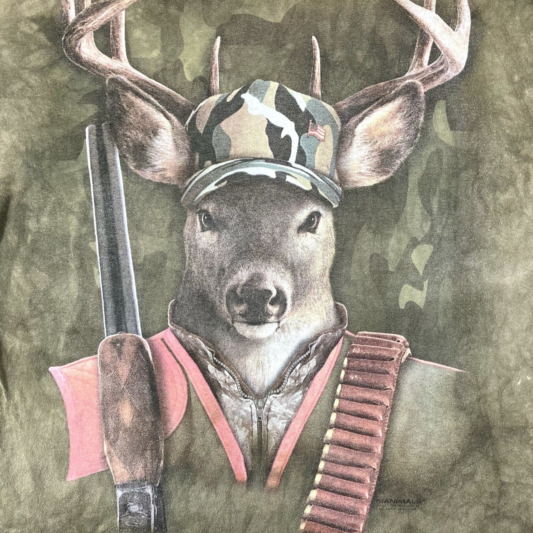 The Mountain The Mountain Deer Hunter Manimal Hunting Green Camo Tie Dye Shirt Mens XL Size US XL / EU 56 / 4 - 3 Thumbnail