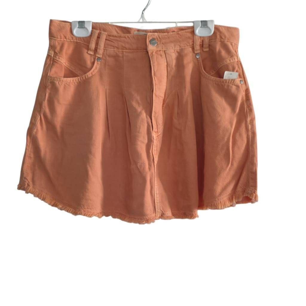 Anthropologie Pilcro Anthropologie Women's Size 14 Pink Rose Orange Pleate Size 36" / US 14 / IT 50 - 1 Thumbnail