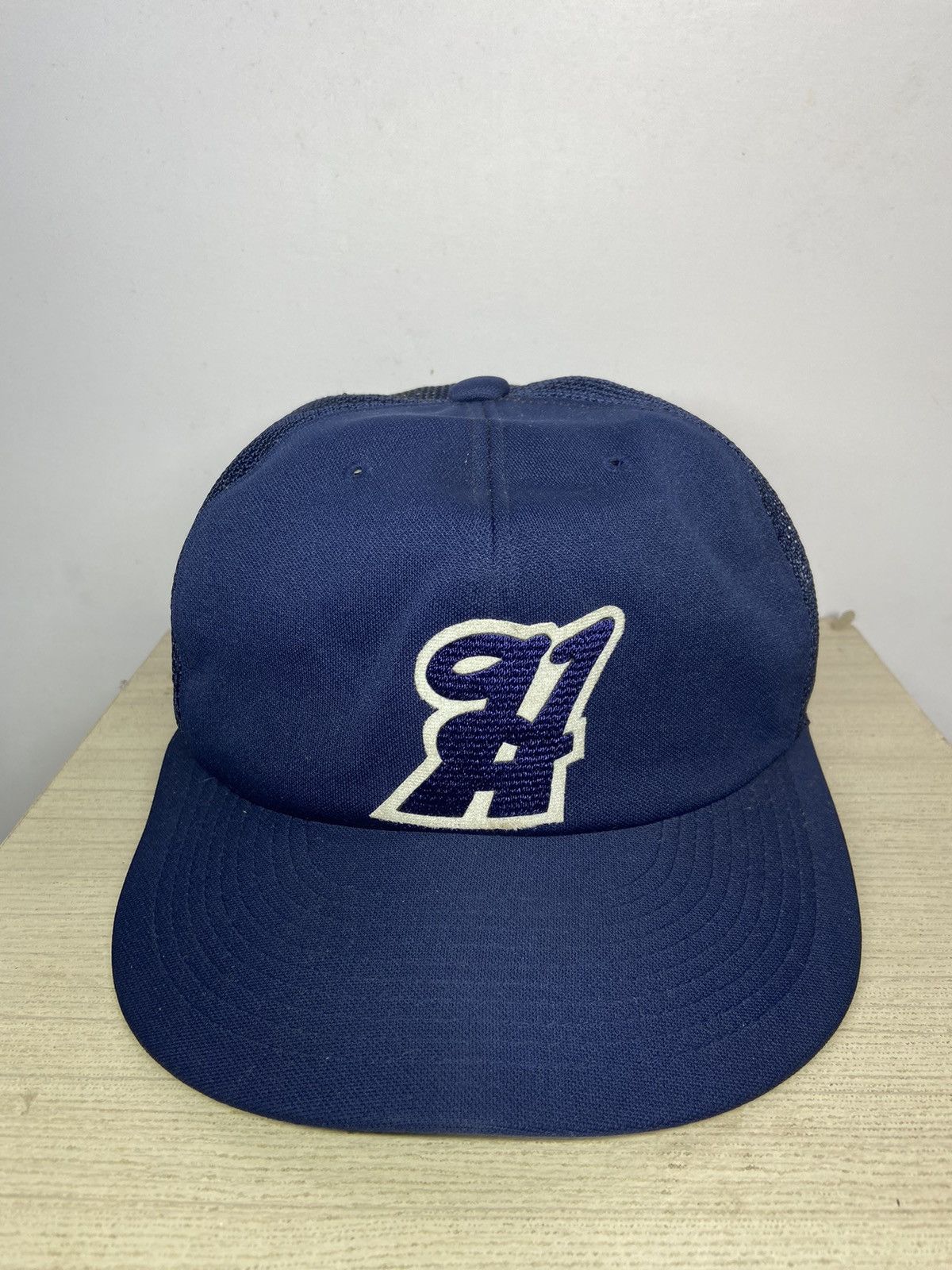 VINTAGE NATIONAL HAT.CO LTD JAPAN 91 LOGO FULLCAP TRUCKER