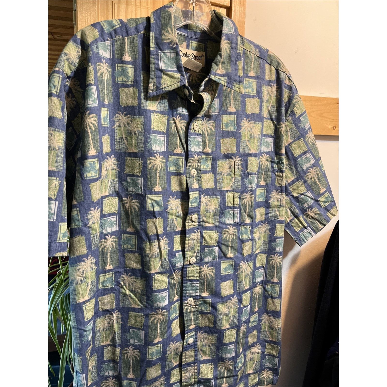 Other Cooke Street Honolulu VTG Mens L Green Cotton Hawaiian Shirt Size US L / EU 52-54 / 3 - 5 Thumbnail