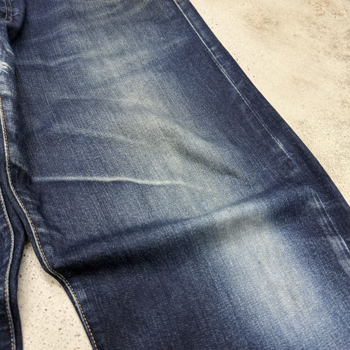 Levi's Levis 569 Big E Distressed Repaired Stretch Denim Pants Size US 35 - 7 Thumbnail