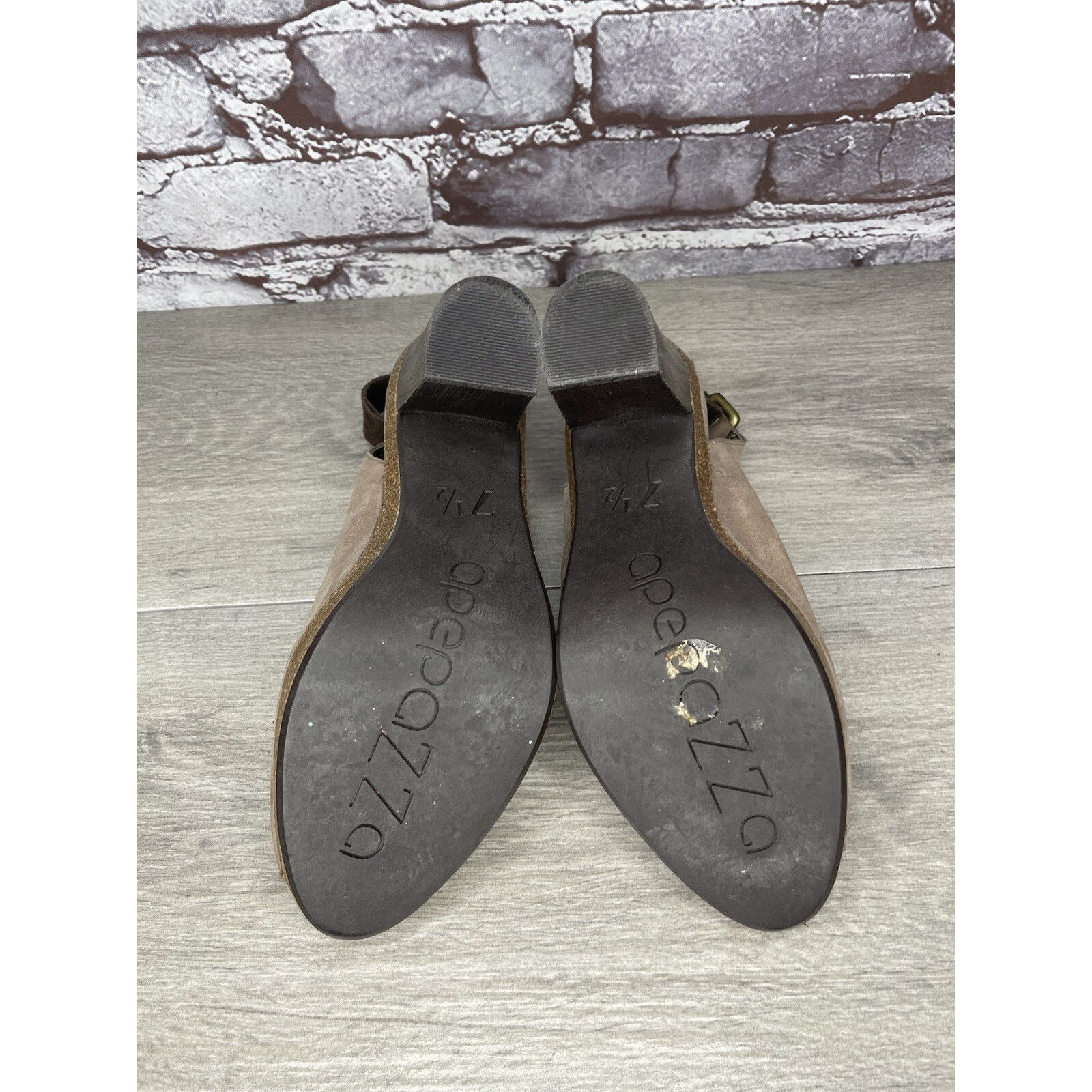 Other Apepazza Parma Brown Taupe Leather Peep Toe Heeed Booties Wo Size US 7.5 / IT 37.5 - 10 Thumbnail