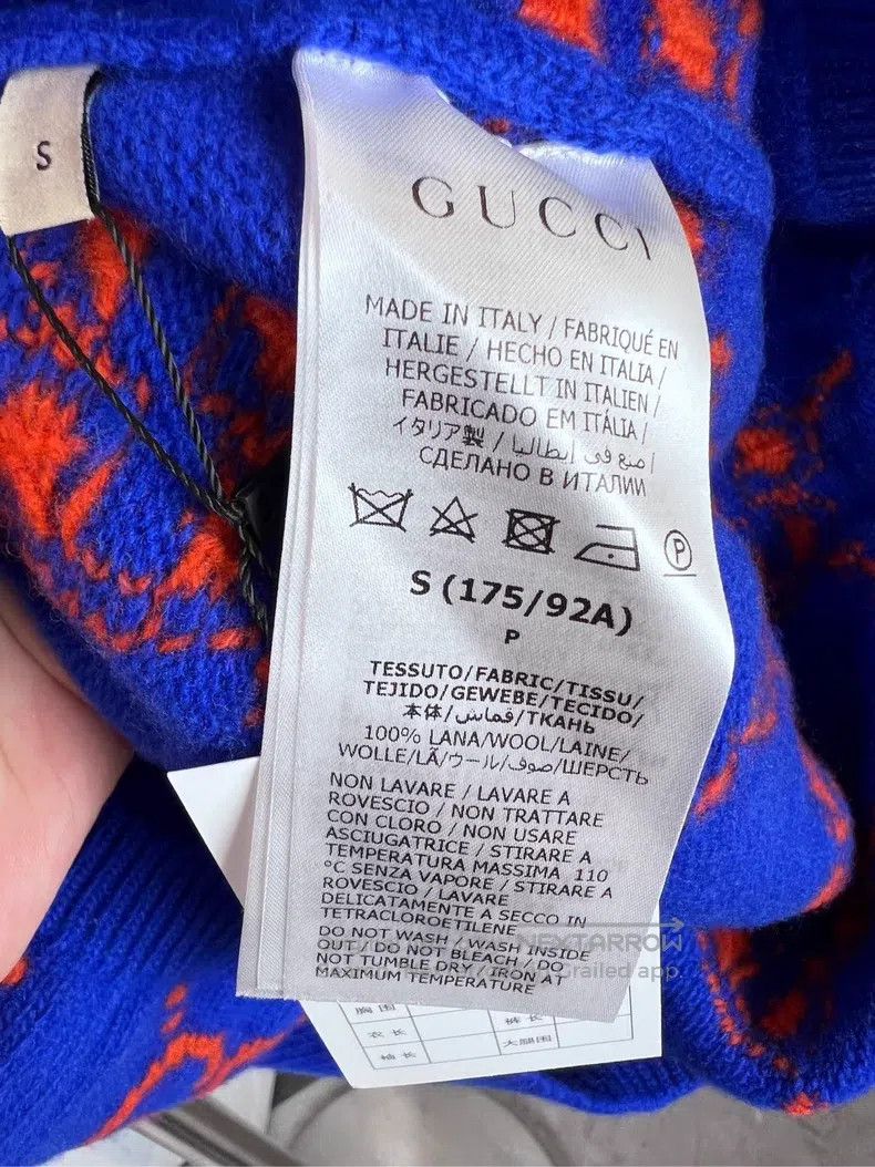 Gucci Gucci Double G old flower pullover wool sweater Size US S / EU 44-46 / 1 - 3 Thumbnail