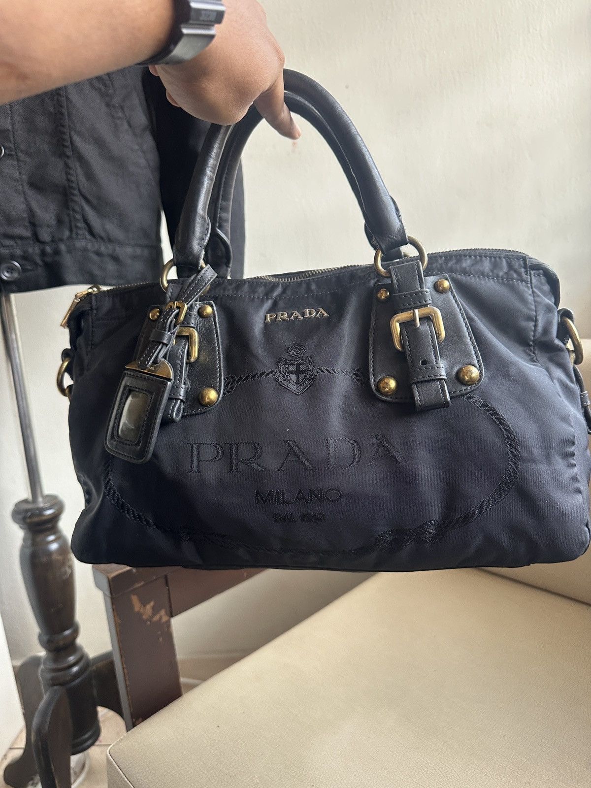 Prada 2000s Prada Tessuto Nylon Bag Size ONE SIZE - 2 Thumbnail