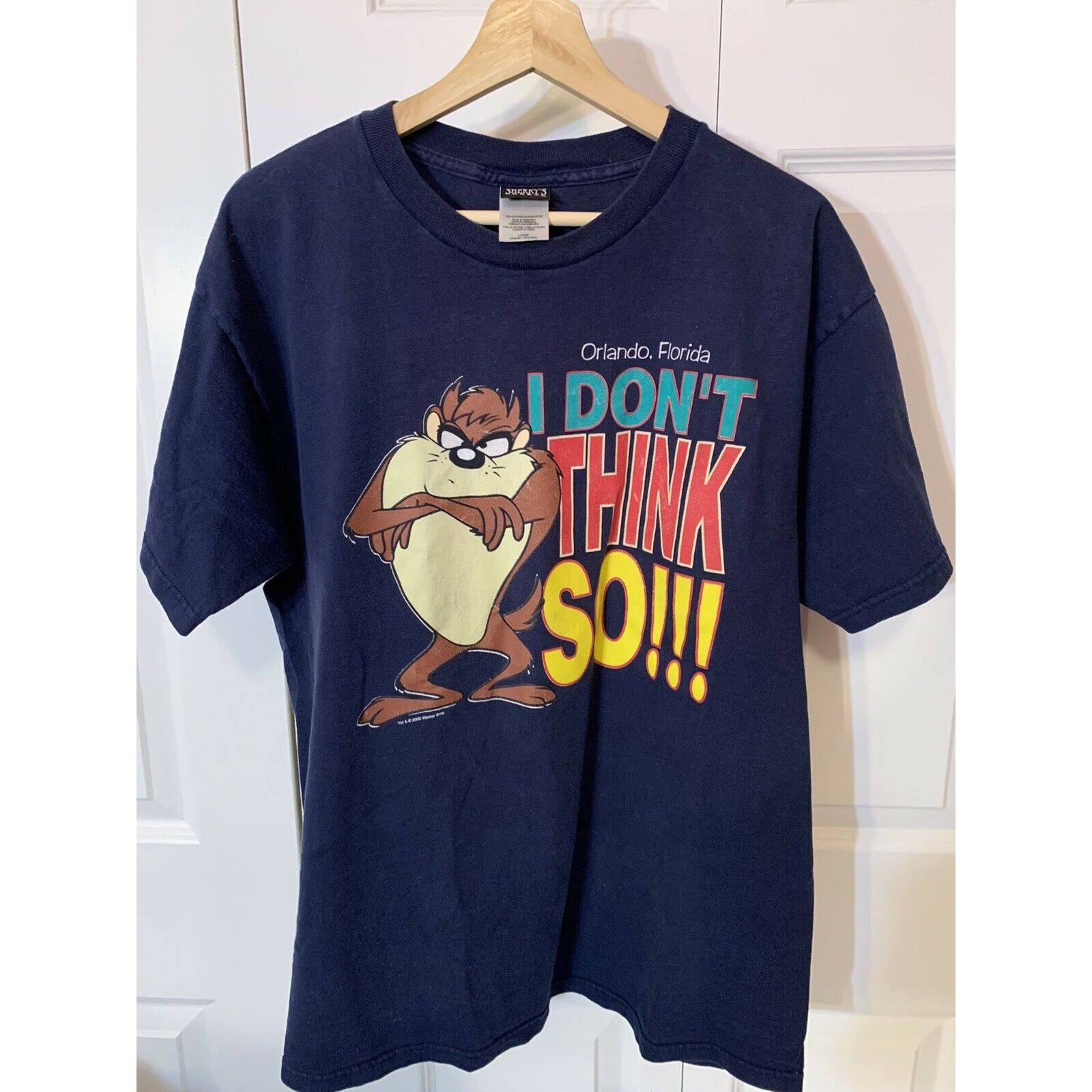 Other Vtg 2000 Orlando Florida TAZ I Don’t Think SO! Men’s Sz XL T Size US XL / EU 56 / 4 - 3 Thumbnail