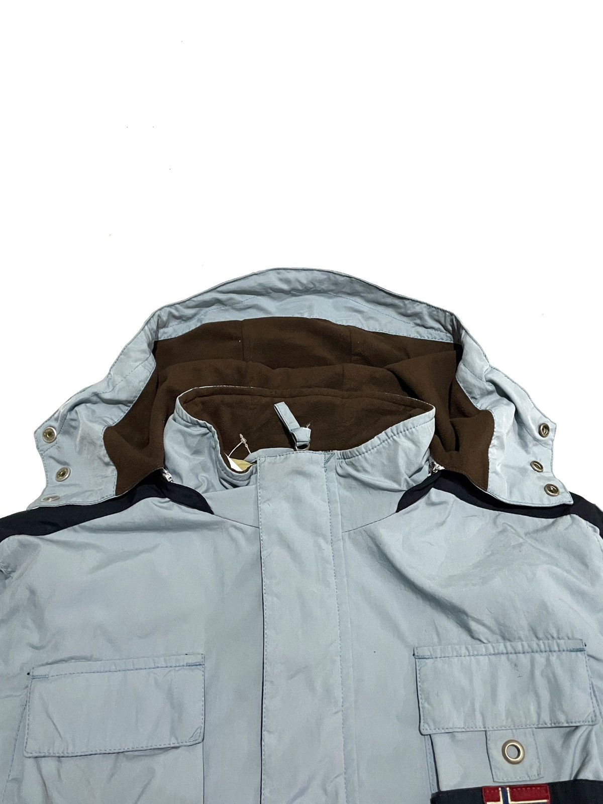 Napapijri NAPAPIJRI Georaphic Teflon Hoodie zipper Jacket Rare Vintage Size US L / EU 52-54 / 3 - 3 Thumbnail