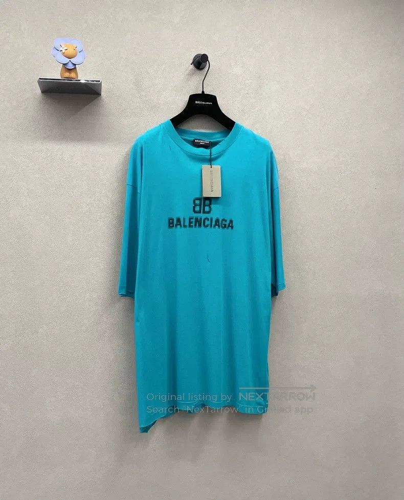 Balenciaga Balenciaga Teal Short Sleeve Size US S / EU 44-46 / 1 - 3 Thumbnail