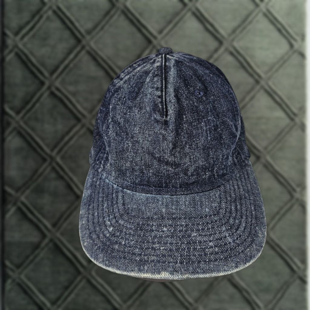 Vintage No Boundaries Hat Cap Snap Back Denim Blue Casual Mens One Size Adjustable Printed Solid Baseball Cap Size ONE SIZE - 1 Thumbnail