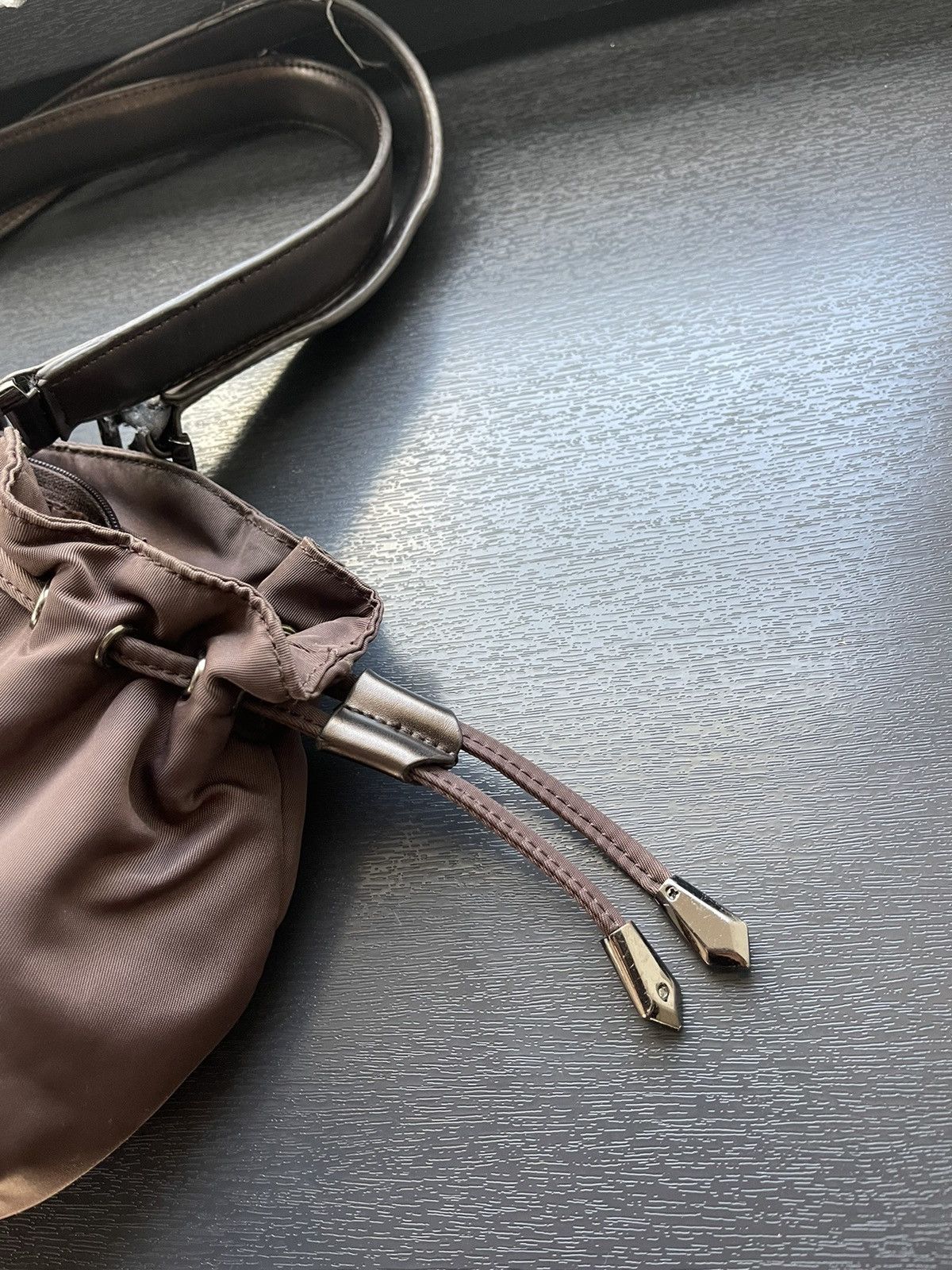 Designer × Thierry Mugler × Vintage Vintage Thierry Mugler brown star nylon bag Size ONE SIZE - 11 Thumbnail
