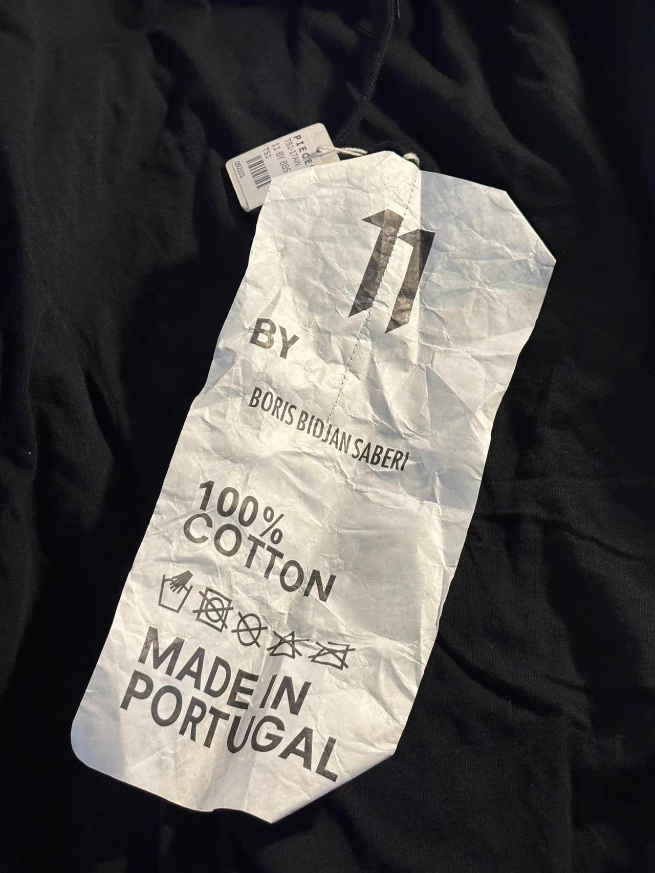 11 By Boris Bidjan Saberi 11byBBS 17AW TS1 Black Flame‑Print Short‑Sleeve Tee Ｑ25 Size US M / EU 48-50 / 2 - 2 Thumbnail