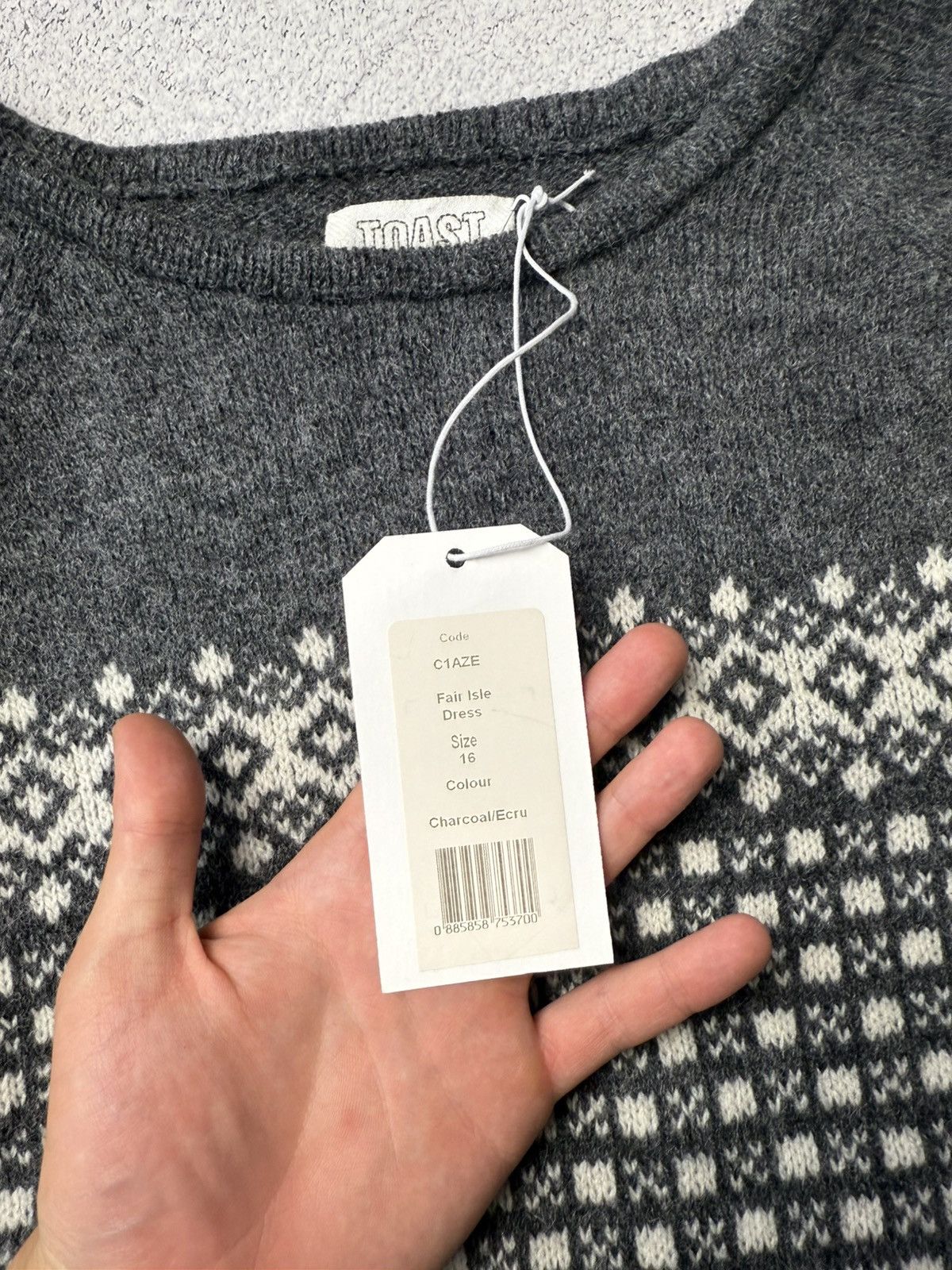 Designer Toast New Wool Dress Sweater Knitwear Women's Size 16 Size XXL / US 16-18 / IT 52-54 - 16 Thumbnail