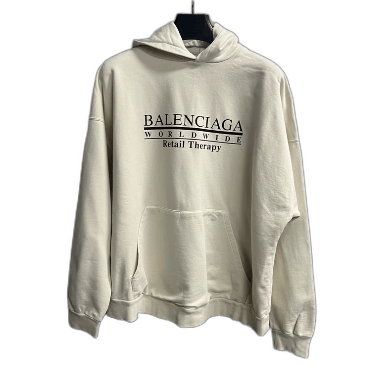 Balenciaga Balenciaga Logo Print Hooded Sweatshirt Size US S / EU 44-46 / 1 - 1 Thumbnail