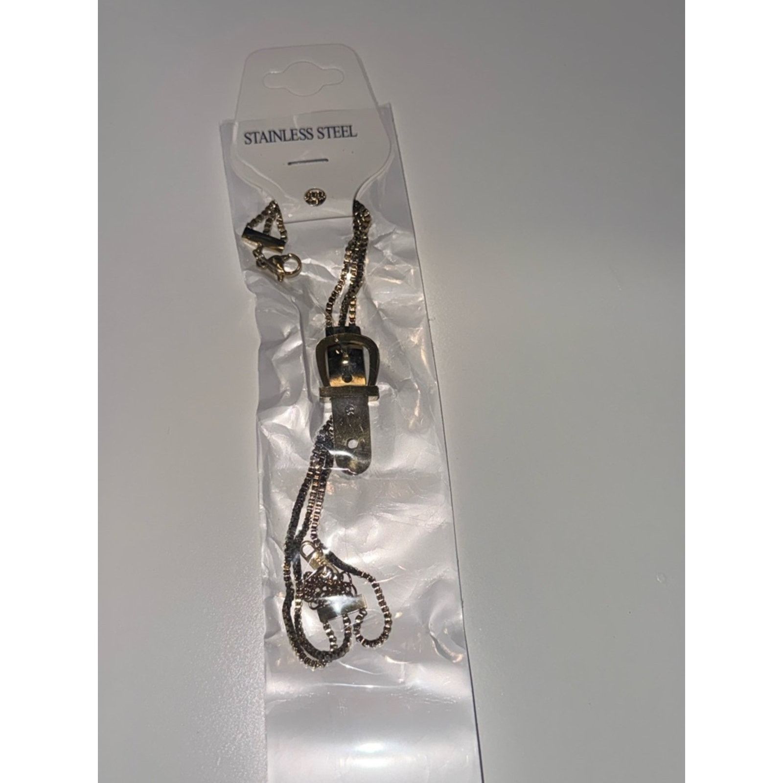 &SONS Gold Stainless Steel Buckle Bracelet Size ONE SIZE - 3 Thumbnail