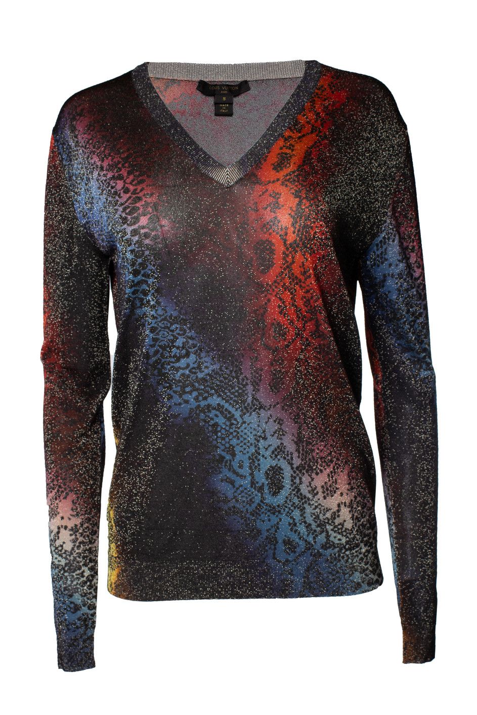 Louis Vuitton Louis Vuitton, lurex sweater with python print Size S / US 4 / IT 40 - 1 Thumbnail