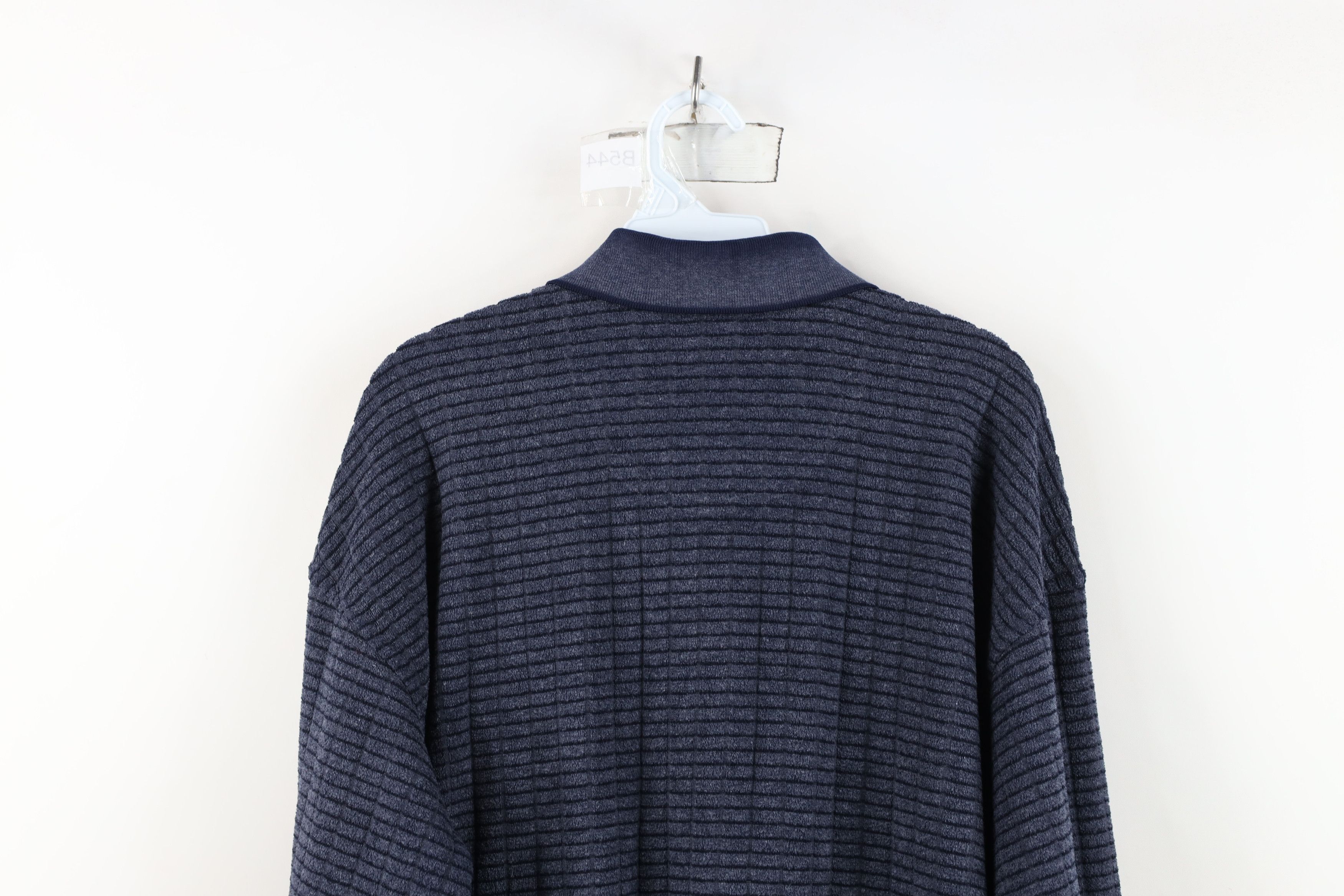 Vintage Vintage 90s Streetwear Fleece Collared Pullover Sweatshirt Size US XL / EU 56 / 4 - 12 Thumbnail