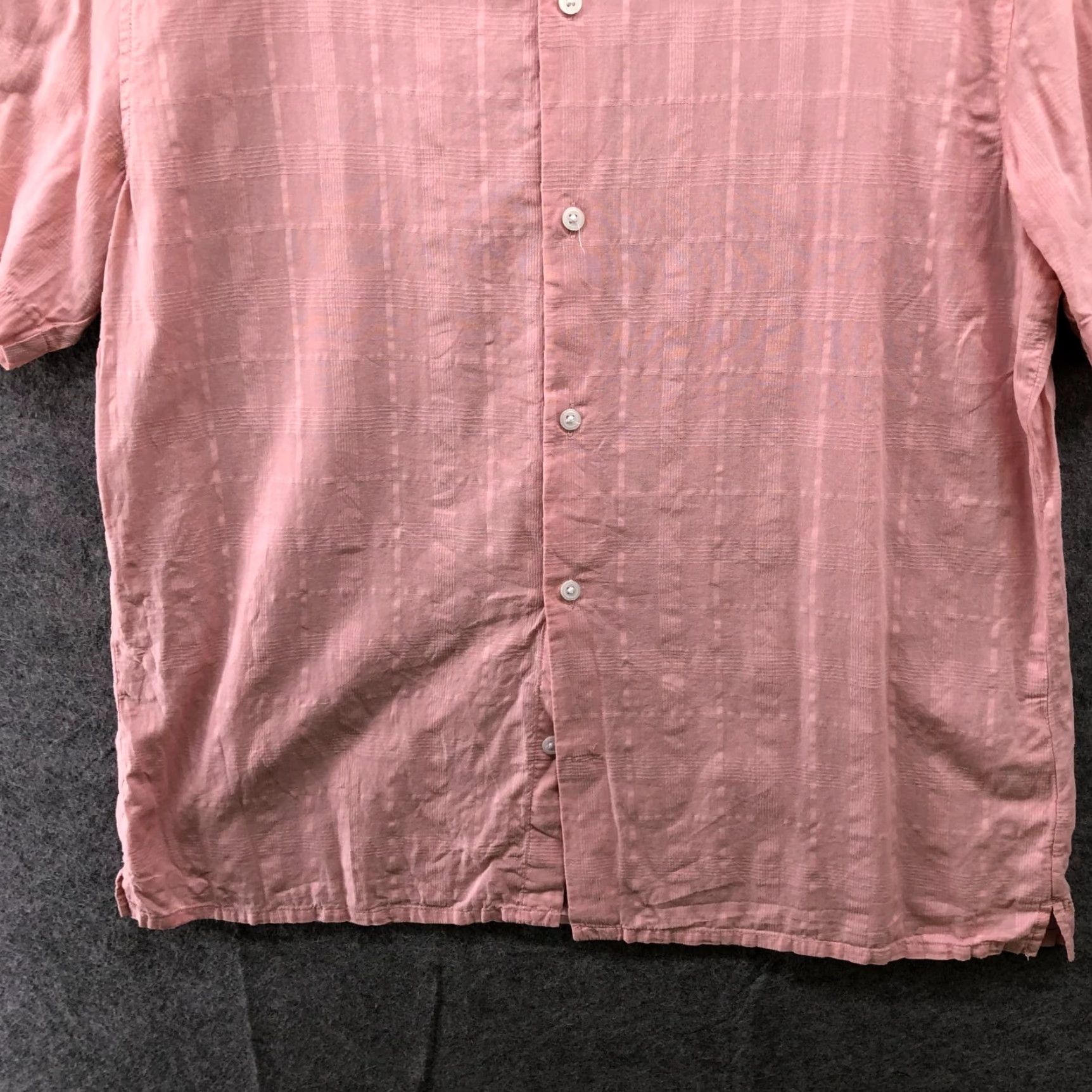 H&M H&M Button-Up Shirt Mens L Pink Cotton Short Sleeve Lightweight Size US L / EU 52-54 / 3 - 4 Thumbnail