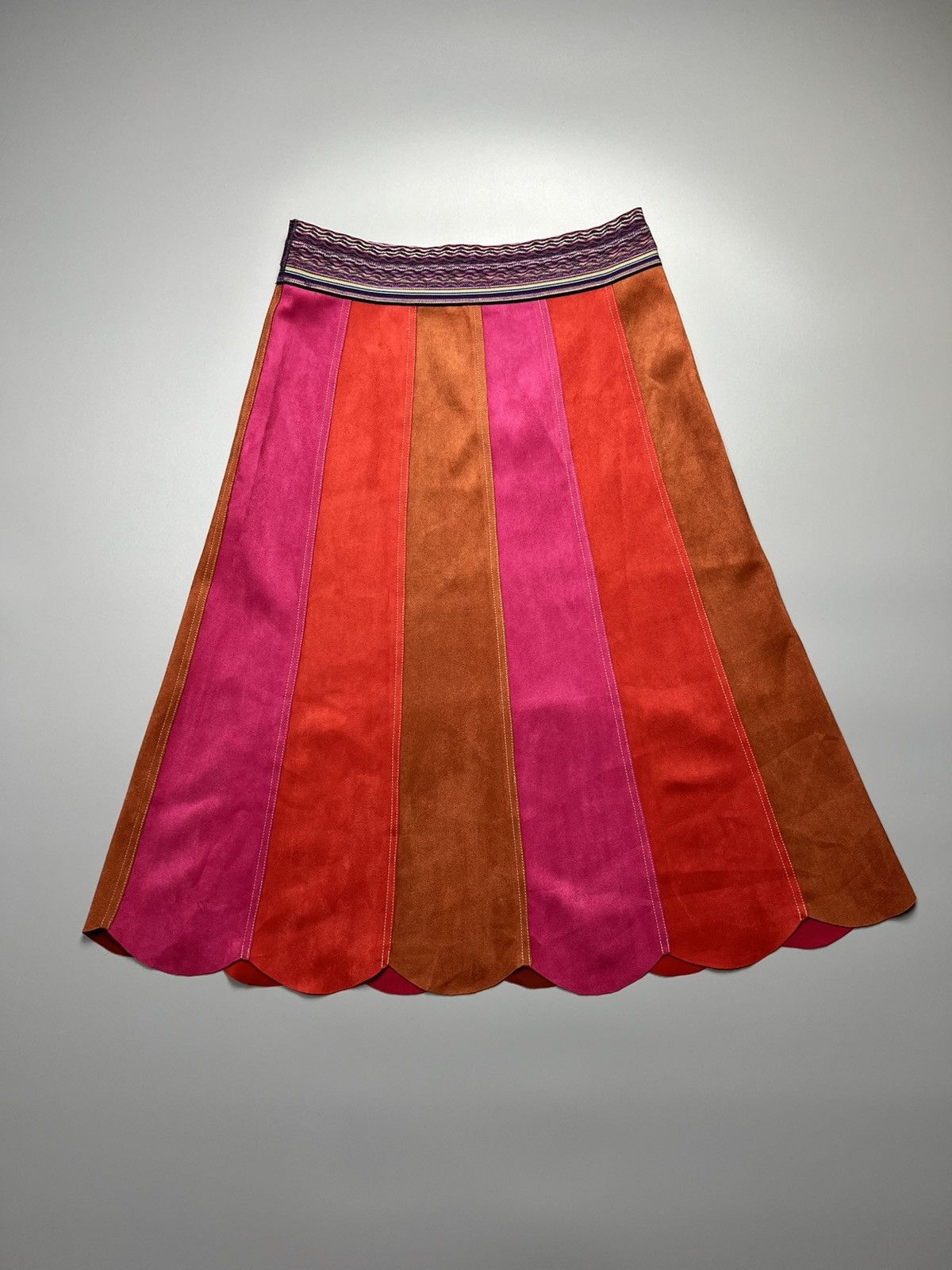 Vivienne Tam Vivienne Tam - Fall/2016 Multicolored Midi Skirt Size 32" / US 10 / IT 46 - 5 Thumbnail