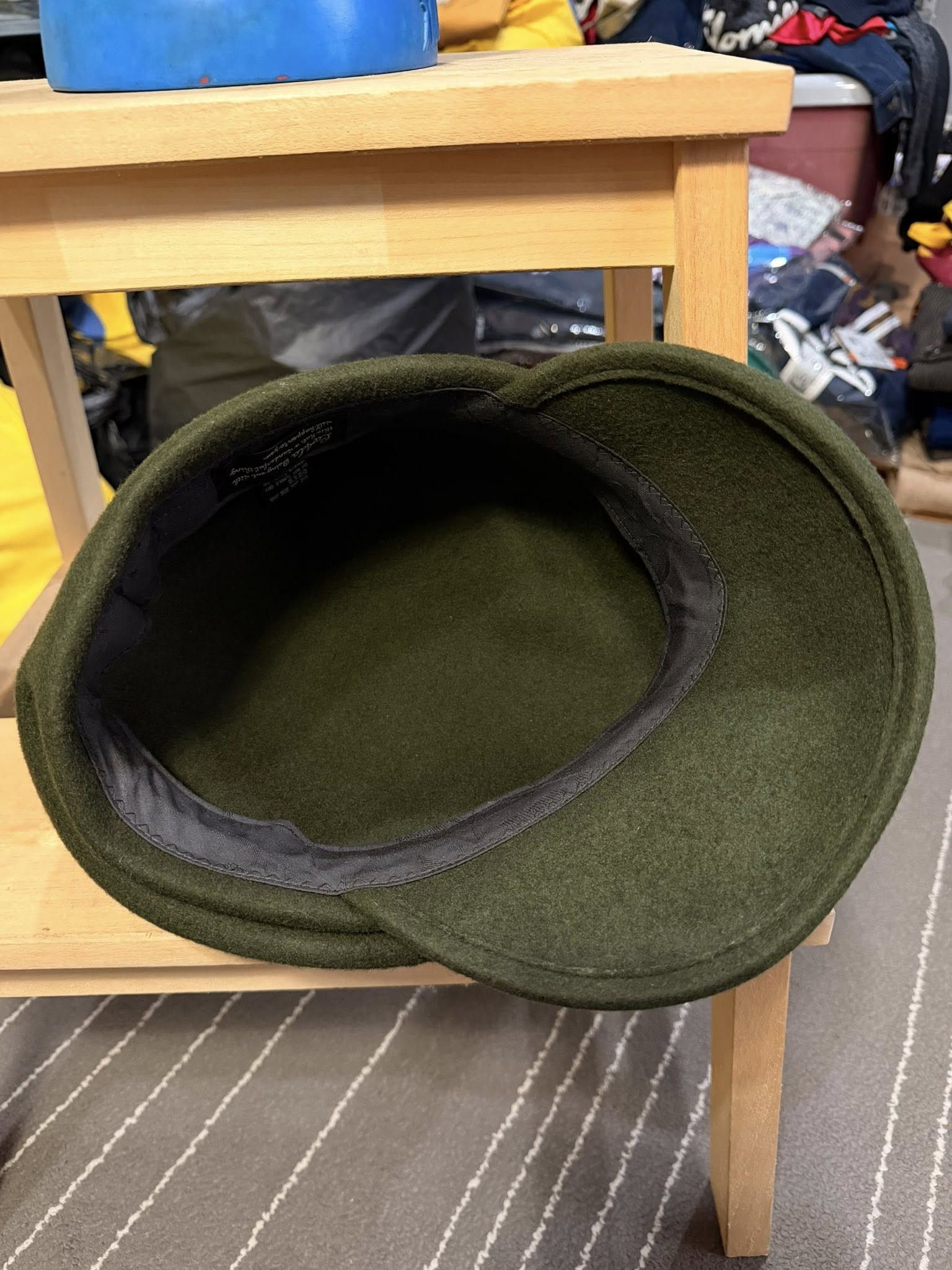 Japanese Brand La4la tokyo japan wool army olive hat 55 cm Size ONE SIZE - 4 Thumbnail