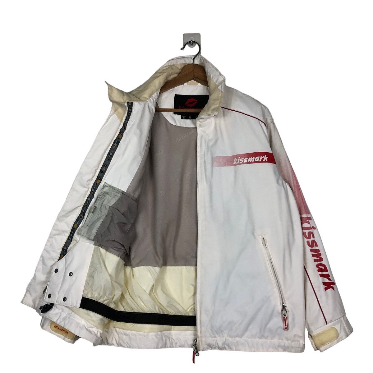 Hysteric Glamour 🔥Vintage Biker Jacket Racer Kissmark Japan Made Big Logo Size US S / EU 44-46 / 1 - 11 Thumbnail