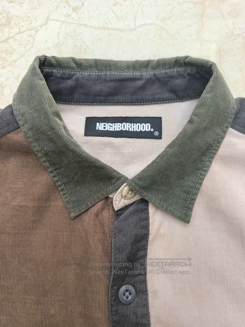 Neighborhood Neighborhood Corduroy Patchwork Long Sleeve Shirt Size US XL / EU 56 / 4 - 3 Thumbnail