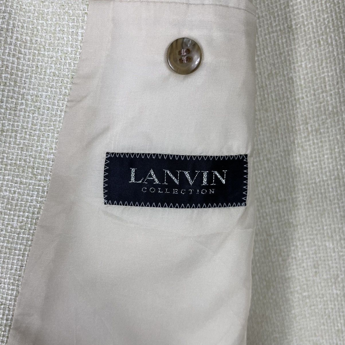 Lancel × Vintage 💥LANCEL VINTAGE LINEN JACKET Size US M / EU 48-50 / 2 - 14 Thumbnail