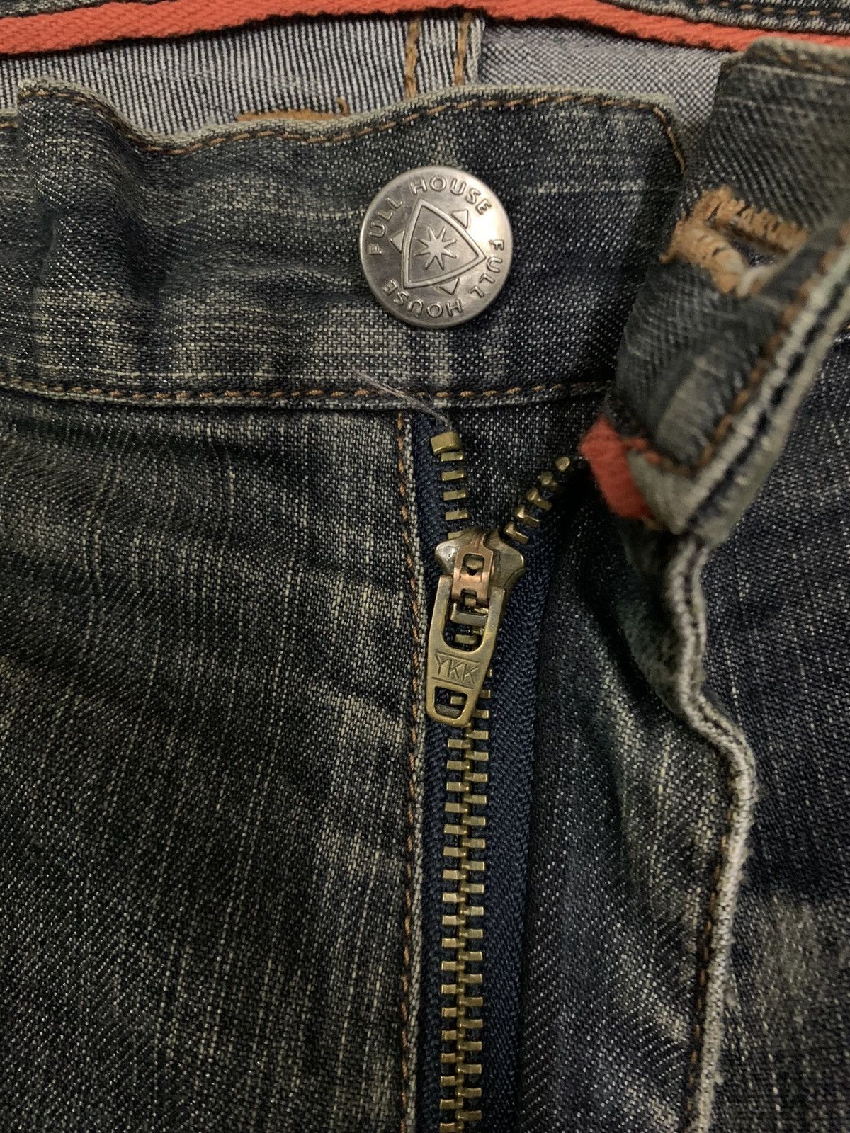Japanese Brand Vintage Full House Homme Mud Wash Loose Fit Distressed Jeans Size US 32 / EU 48 - 5 Thumbnail