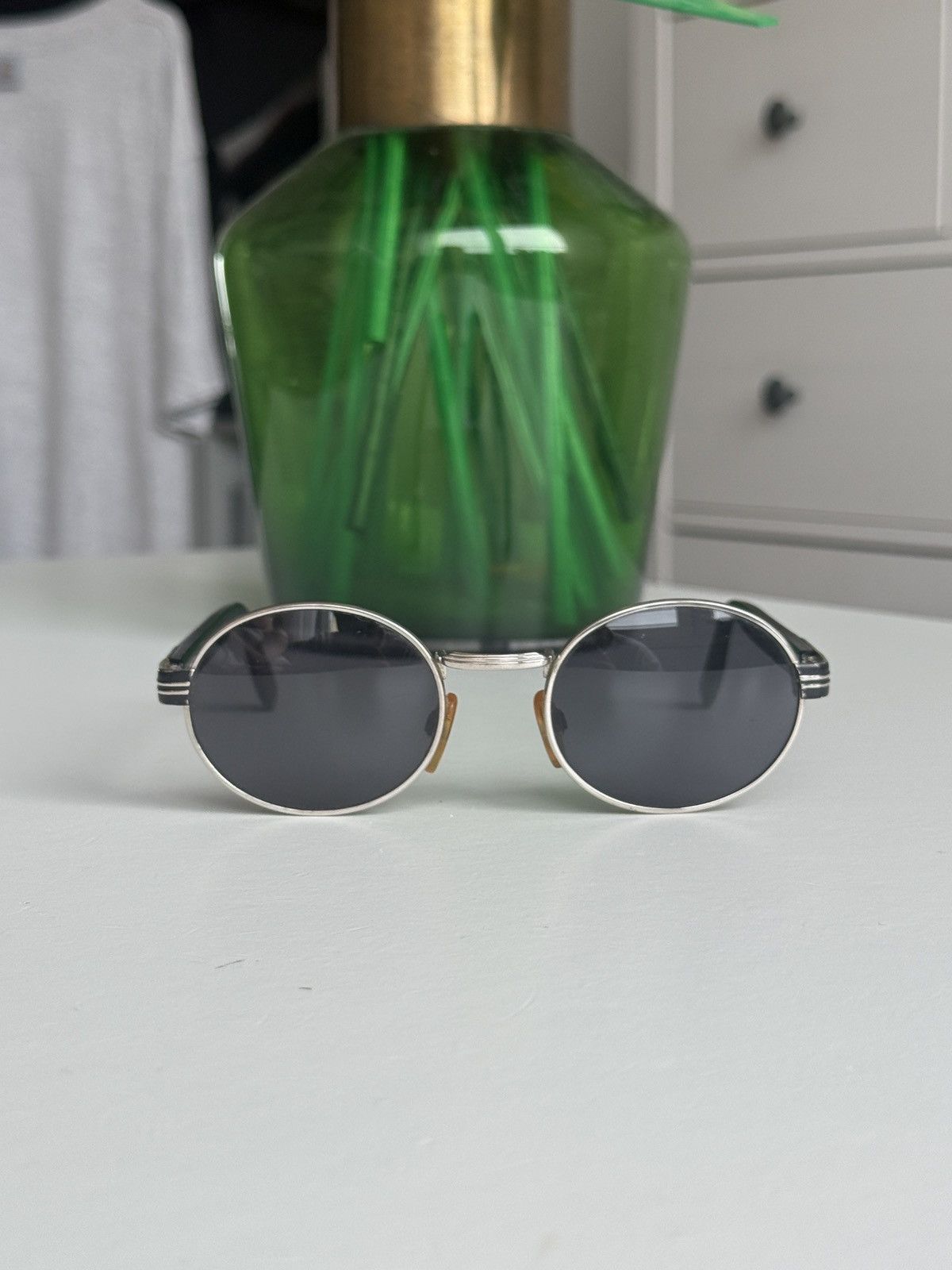 Versace Vintage 90s Gianni Versace oval sunglasses luxury designer Size ONE SIZE - 2 Thumbnail