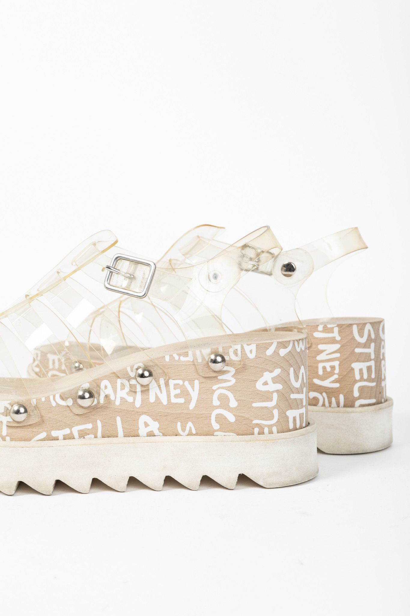 Stella McCartney Stella McCartney Elyse PVC Platform Wedge Fisherman Sandals Size US 5.5 / IT 35.5 - 8 Thumbnail