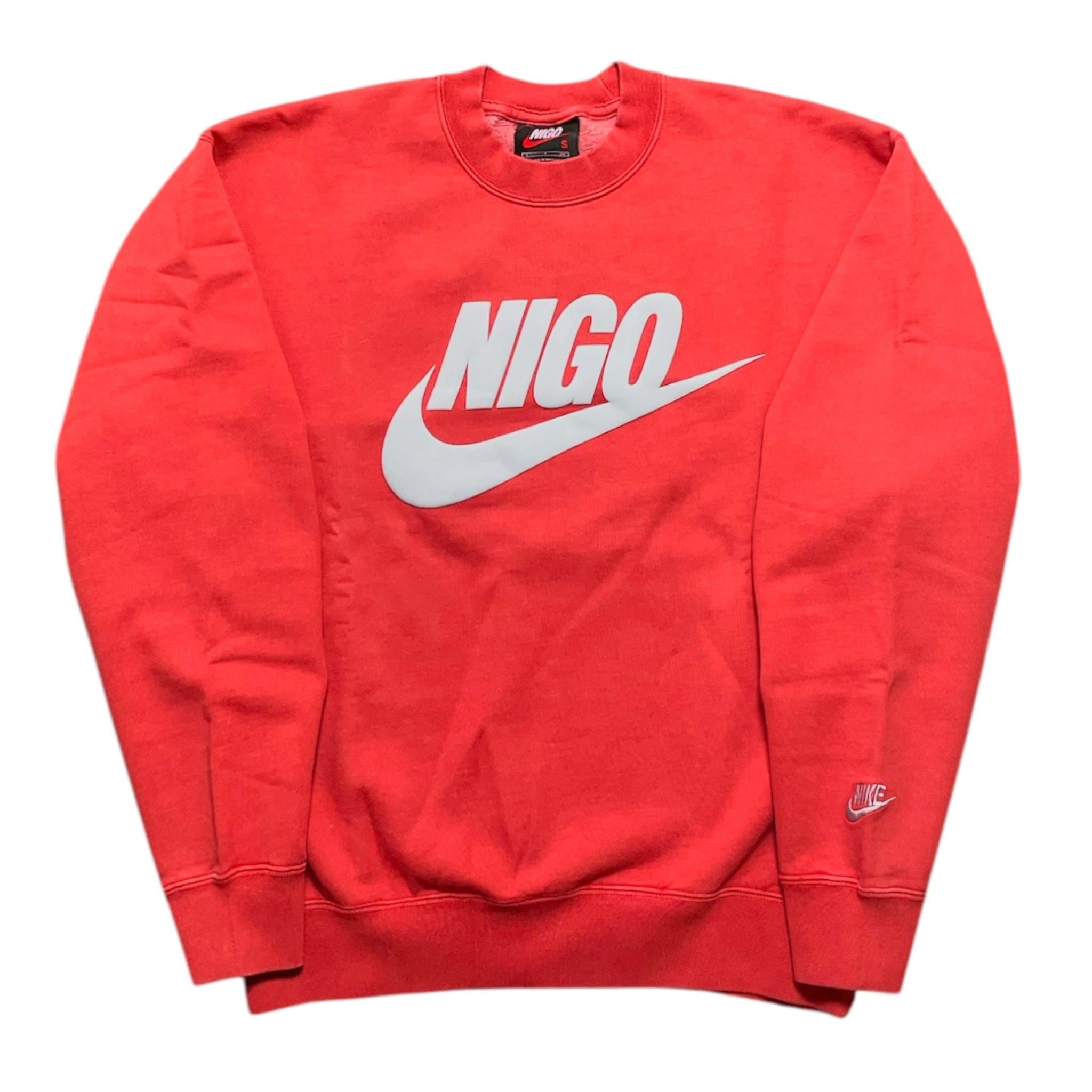 Nike x Nigo NRG Fleece Crew Sweatshirt Red Size US S / EU 44-46 / 1 - 1 Thumbnail