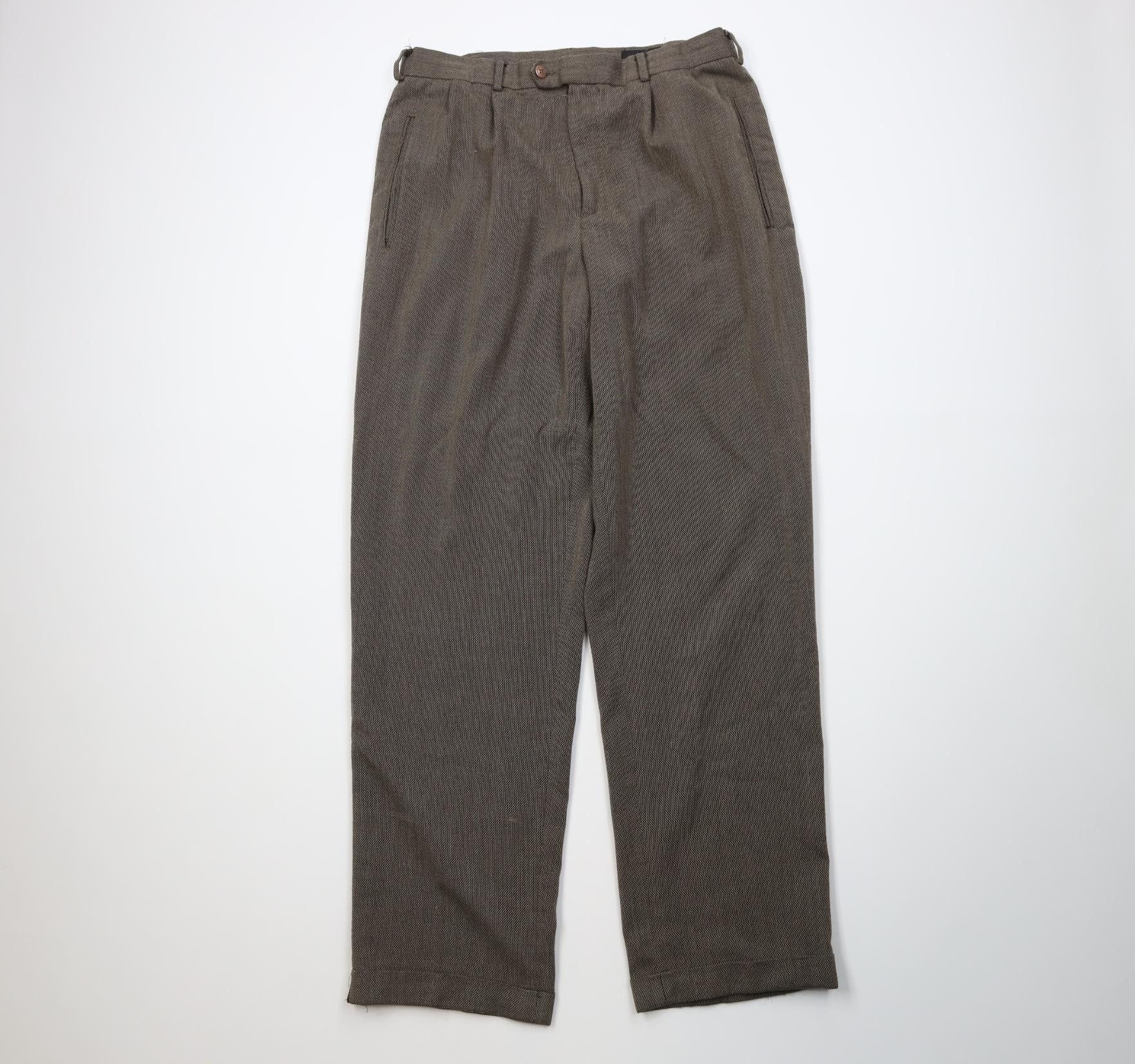 Vintage Vintage 90s Streetwear Gabardine Knit Wide Leg Chino Pants Size US 34 / EU 50 - 1 Thumbnail