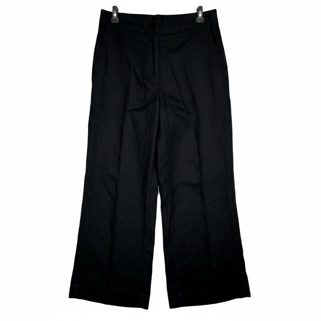 & Other Stories & Other Stories Women's 4 Black Wide Leg 100% Linen Pants Size 27" / US 4 / IT 40 - 1 Thumbnail