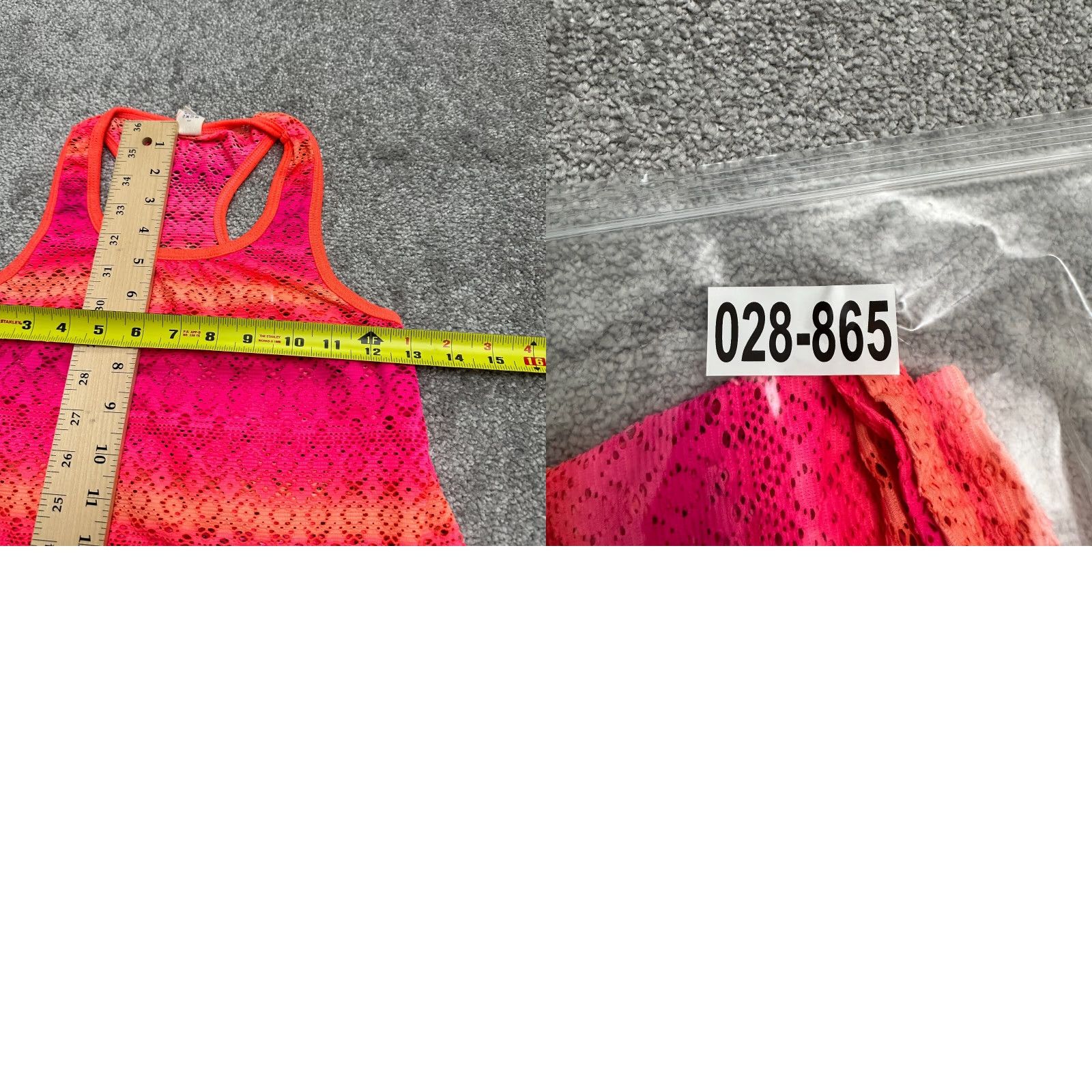 Ocean Pacific Ocean Pacific Tank Eyelet Juniors M Pink Orange Racerback Summer Sun Size M / US 6-8 / IT 42-44 - 8 Thumbnail
