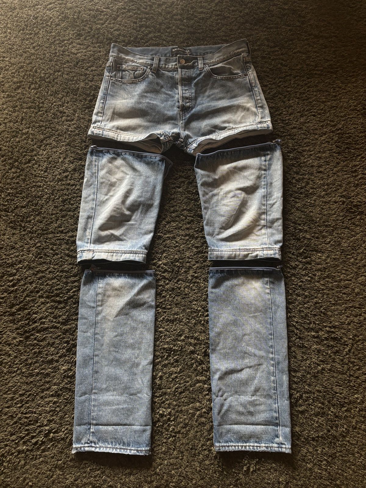パンツ BALENCIAGA 18ss 3way Convertible Denim Balenciaga Convertible Denim — InSearchOf