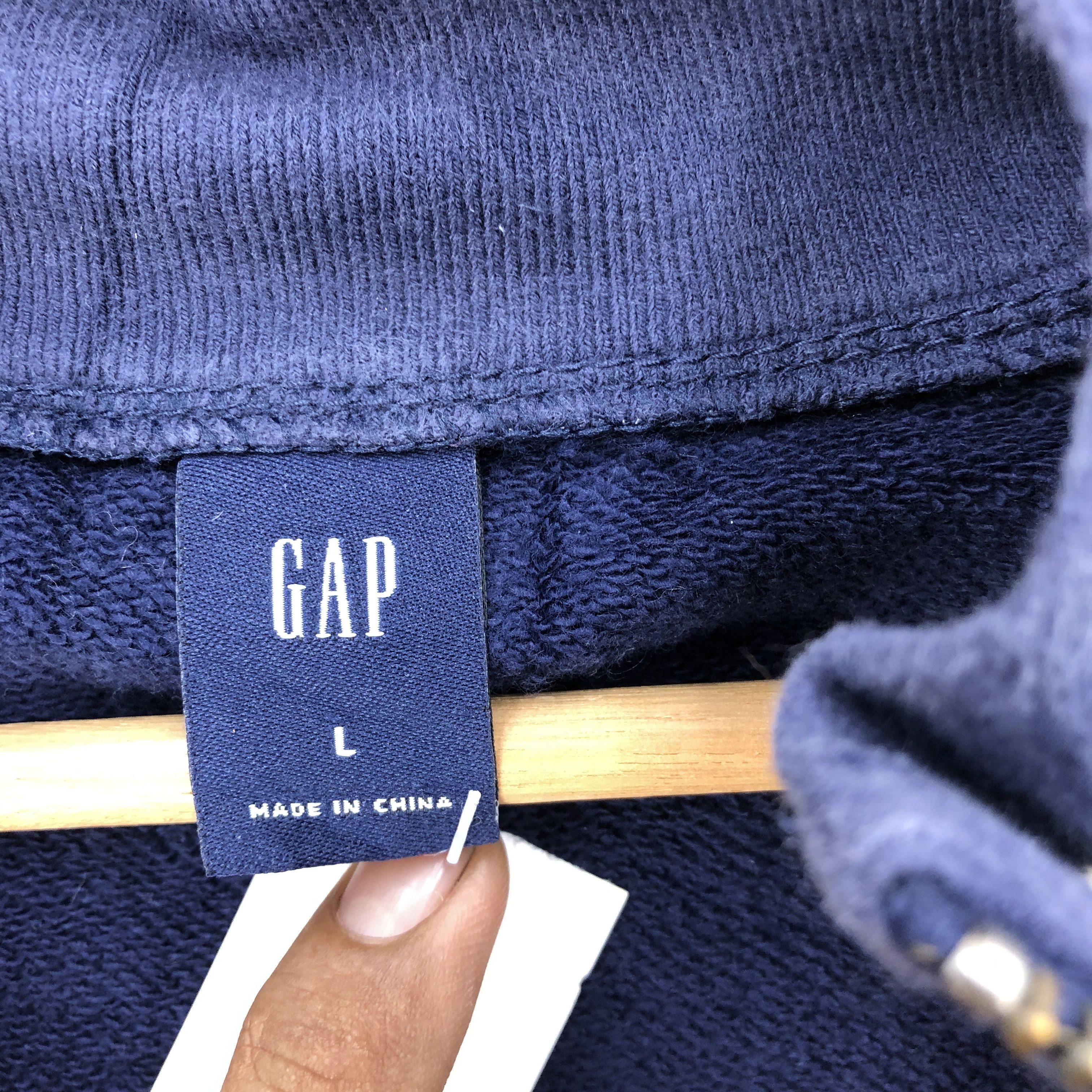 Gap Vintage Y2K GAP Zipper Sweater Zipper Sweatshirt Jumper Size US L / EU 52-54 / 3 - 6 Thumbnail