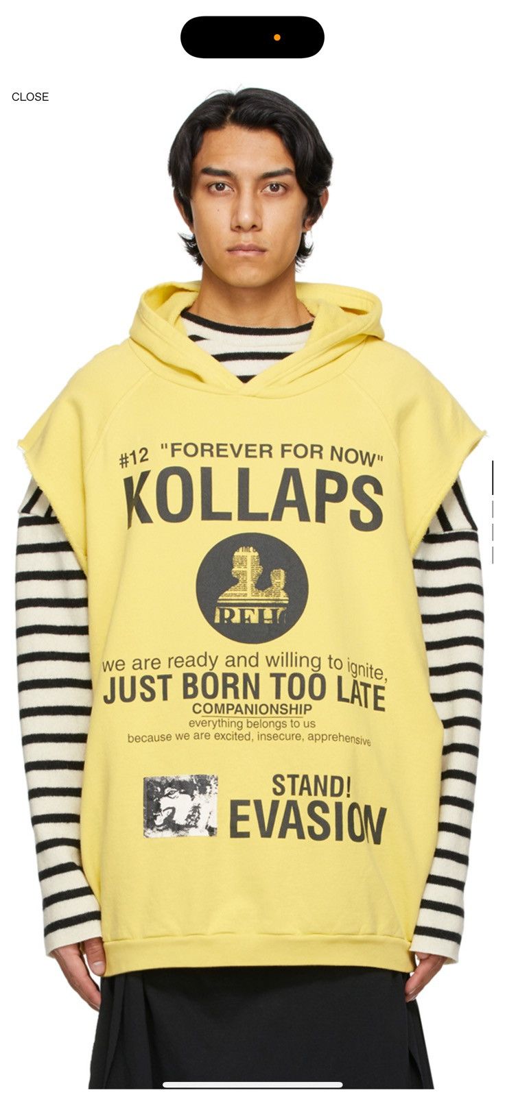 Raf Simons SSENSE EXCLUSIVE PETER DE POTTER EDITION ‘KOLLAPS’ HOODIE Size US M / EU 48-50 / 2 - 8 Thumbnail