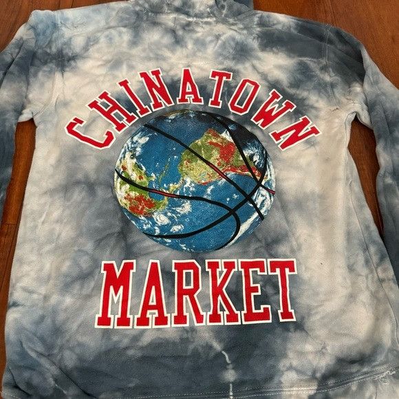 Designer × Market NWT CHINATOWN MARKET BASKETBALL GLOBE TIE DYE HOODIE SZ SMAL Size US S / EU 44-46 / 1 - 2 Thumbnail