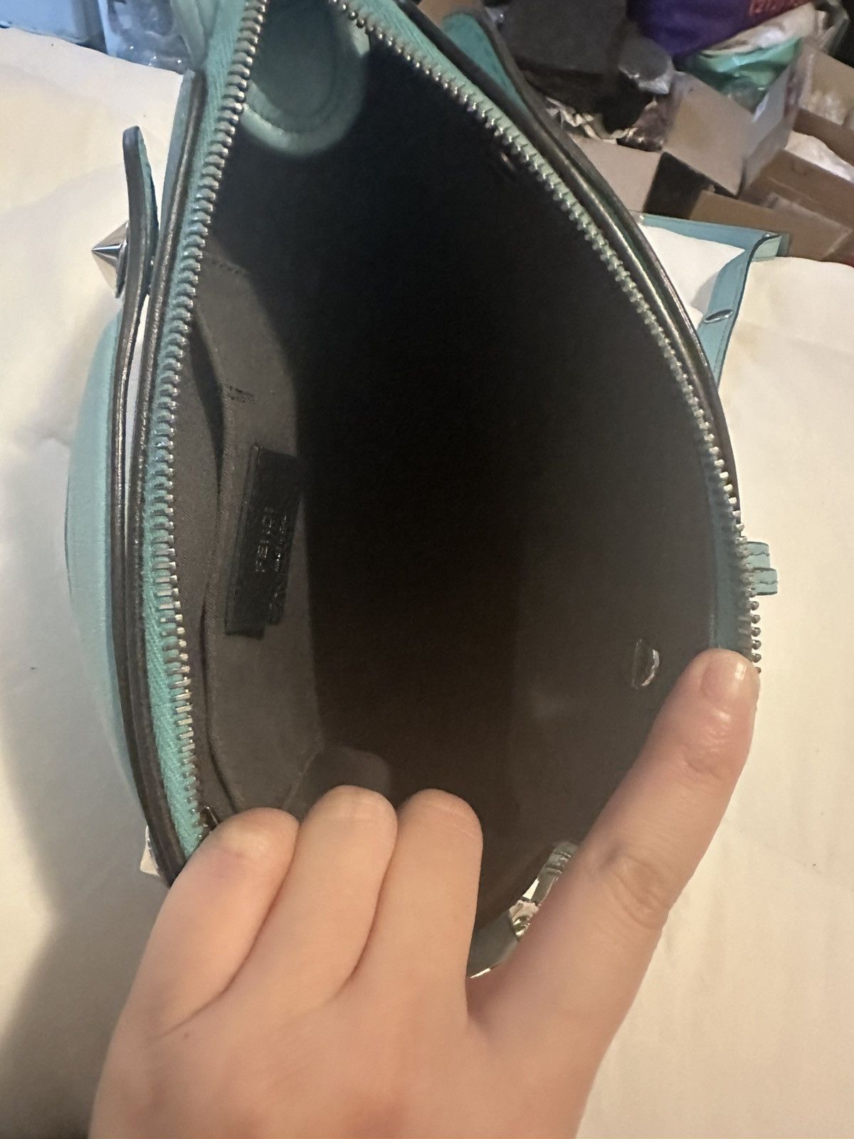 Fendi Fendi turquoise/tiffany blue by the way bag mini Size ONE SIZE - 10 Thumbnail