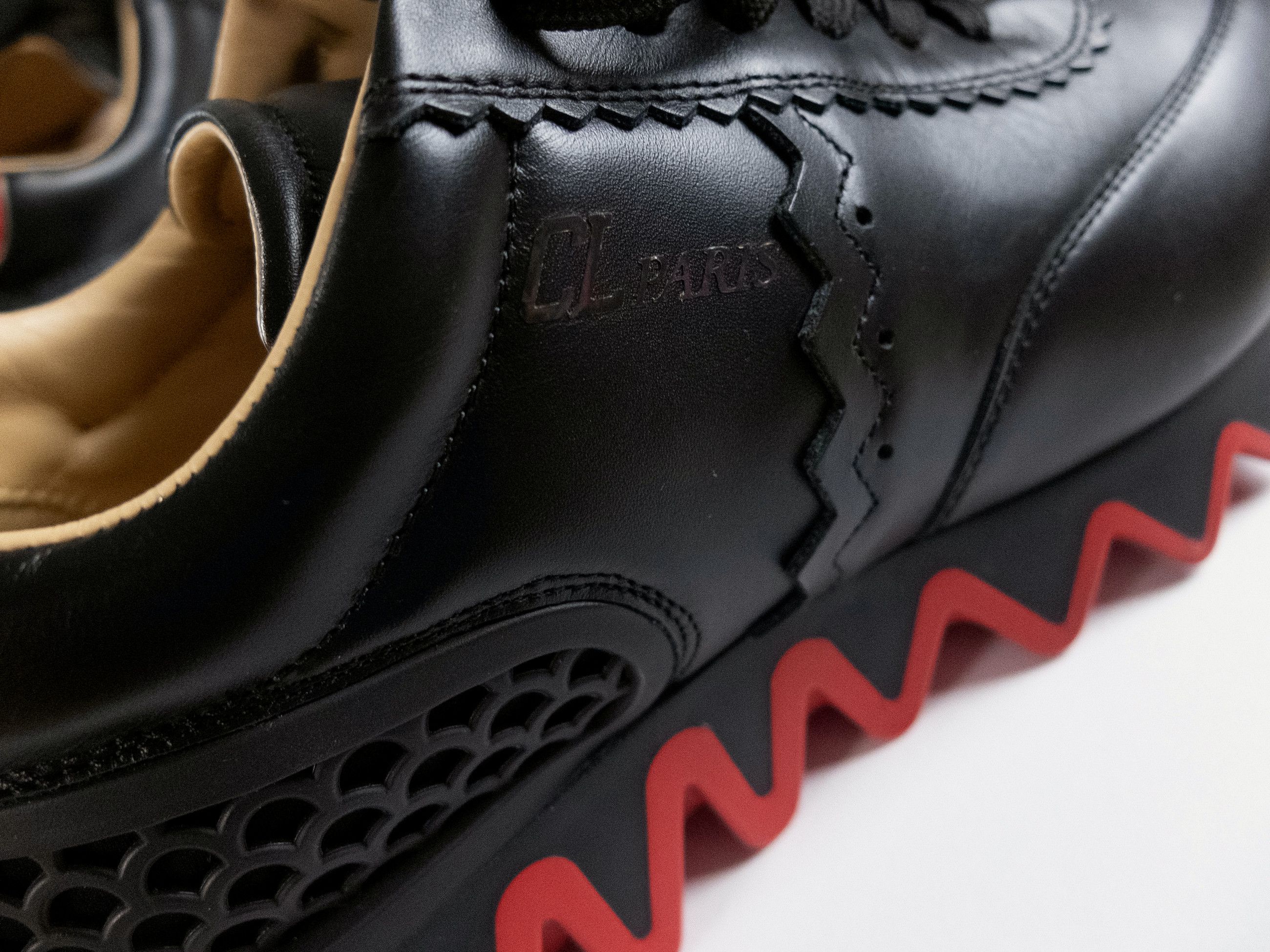 Christian Louboutin CHRISTIAN LOUBOUTIN Loubishark black leather sneakers 42.5 Size US 9.5 / EU 42-43 - 9 Thumbnail