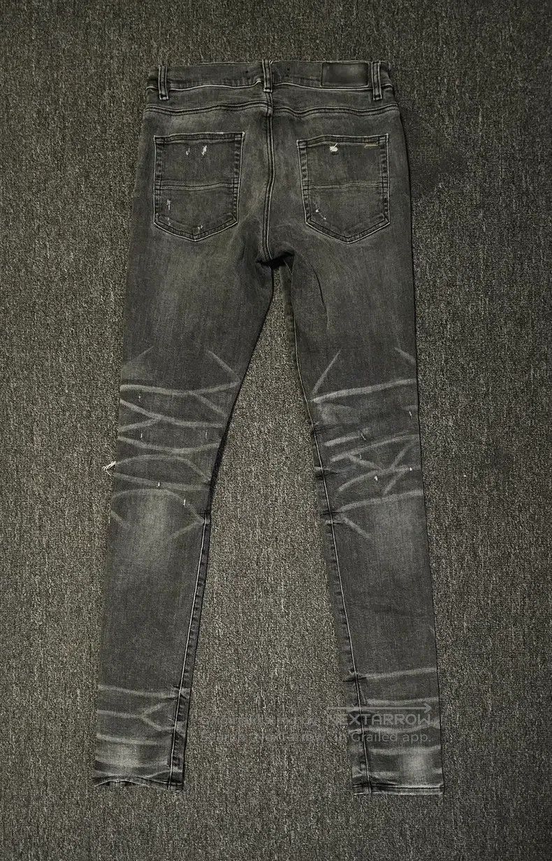 Amiri Amiri Denim Jeans Gray High Elastic Size US 31 - 4 Thumbnail
