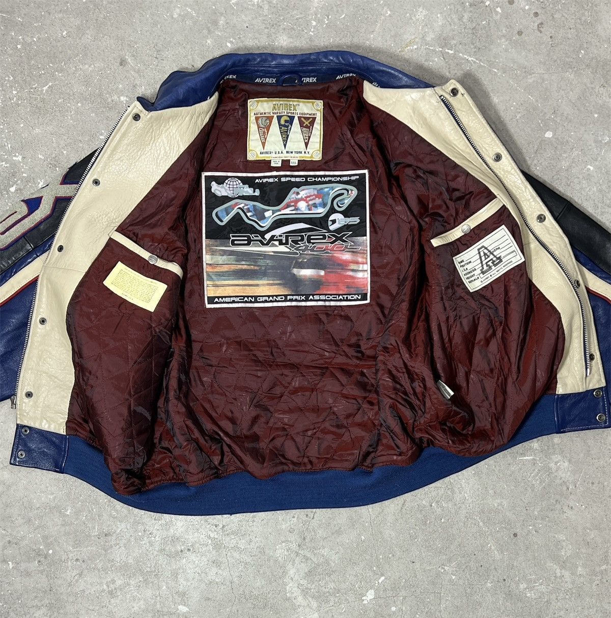 Avirex AVIREX LEATHER JACKET “SPEED CHAMPIONSHIP” Size US XXL / EU 58 / 5 - 7 Thumbnail
