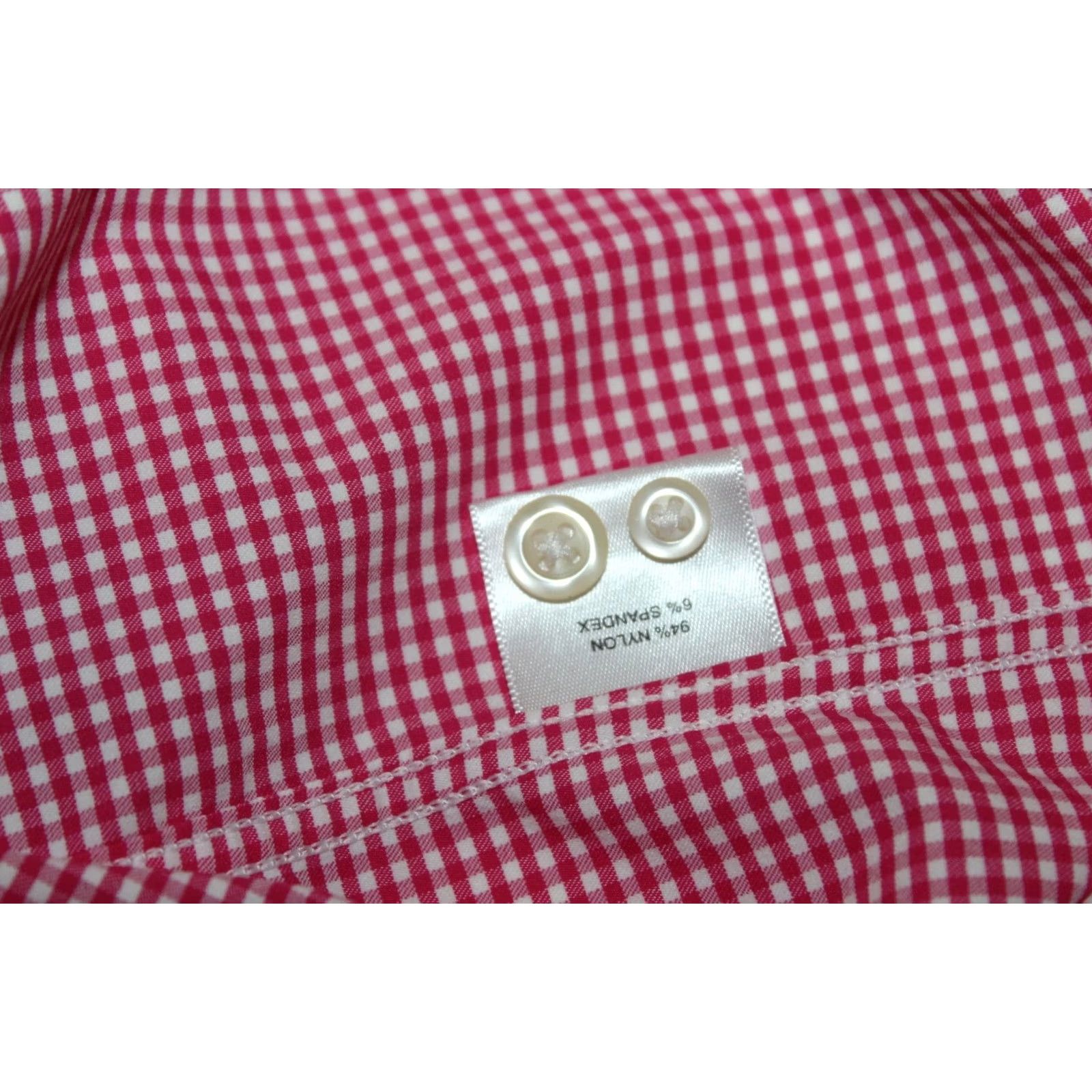 Peter Millar Peter Millar Summer Comfort Long Sleeve Button-Down Shirt Pink Gingham Mens M Size US M / EU 48-50 / 2 - 3 Thumbnail